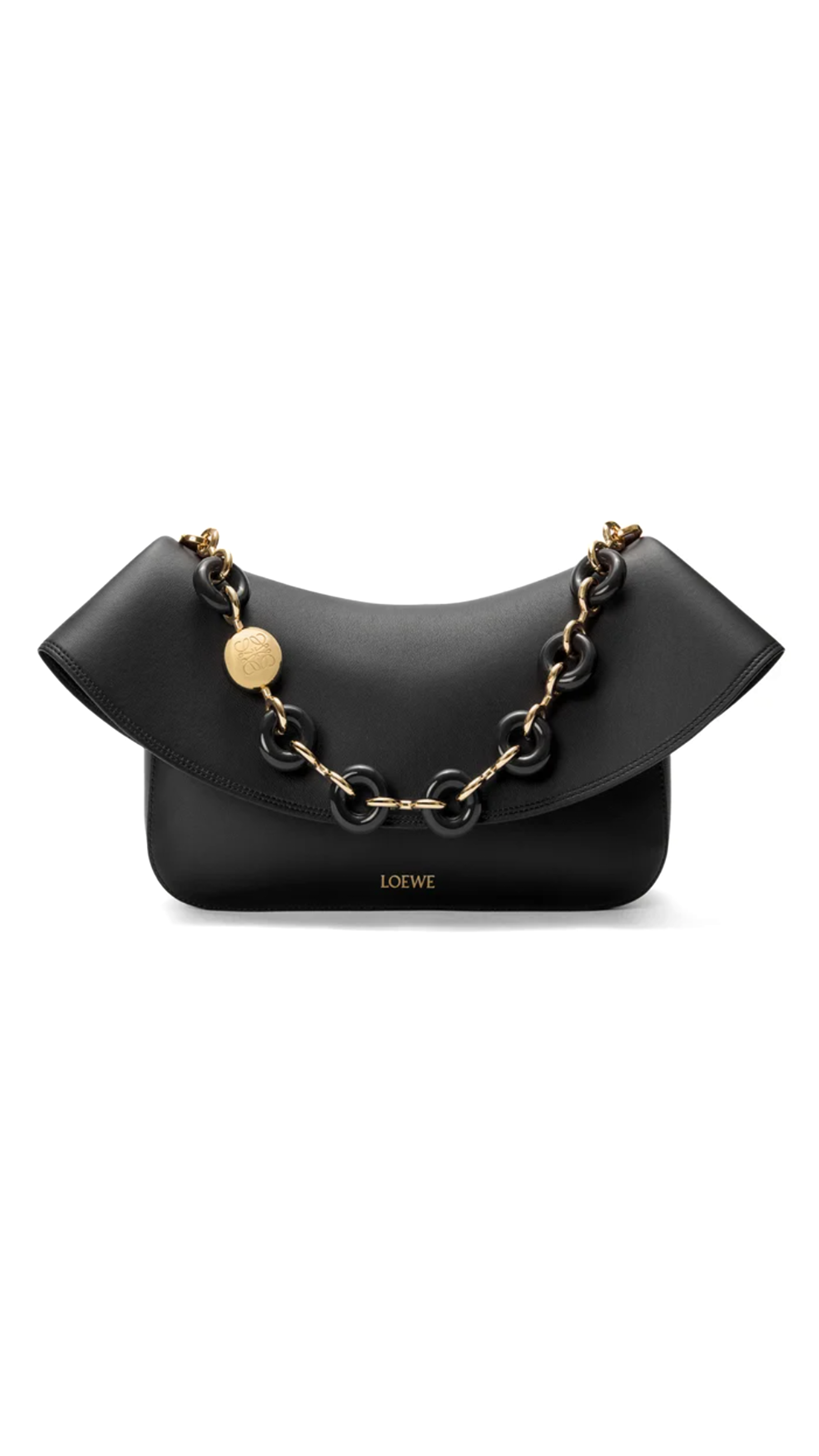 Medium Ola Bag in Smooth Calfskin - Black