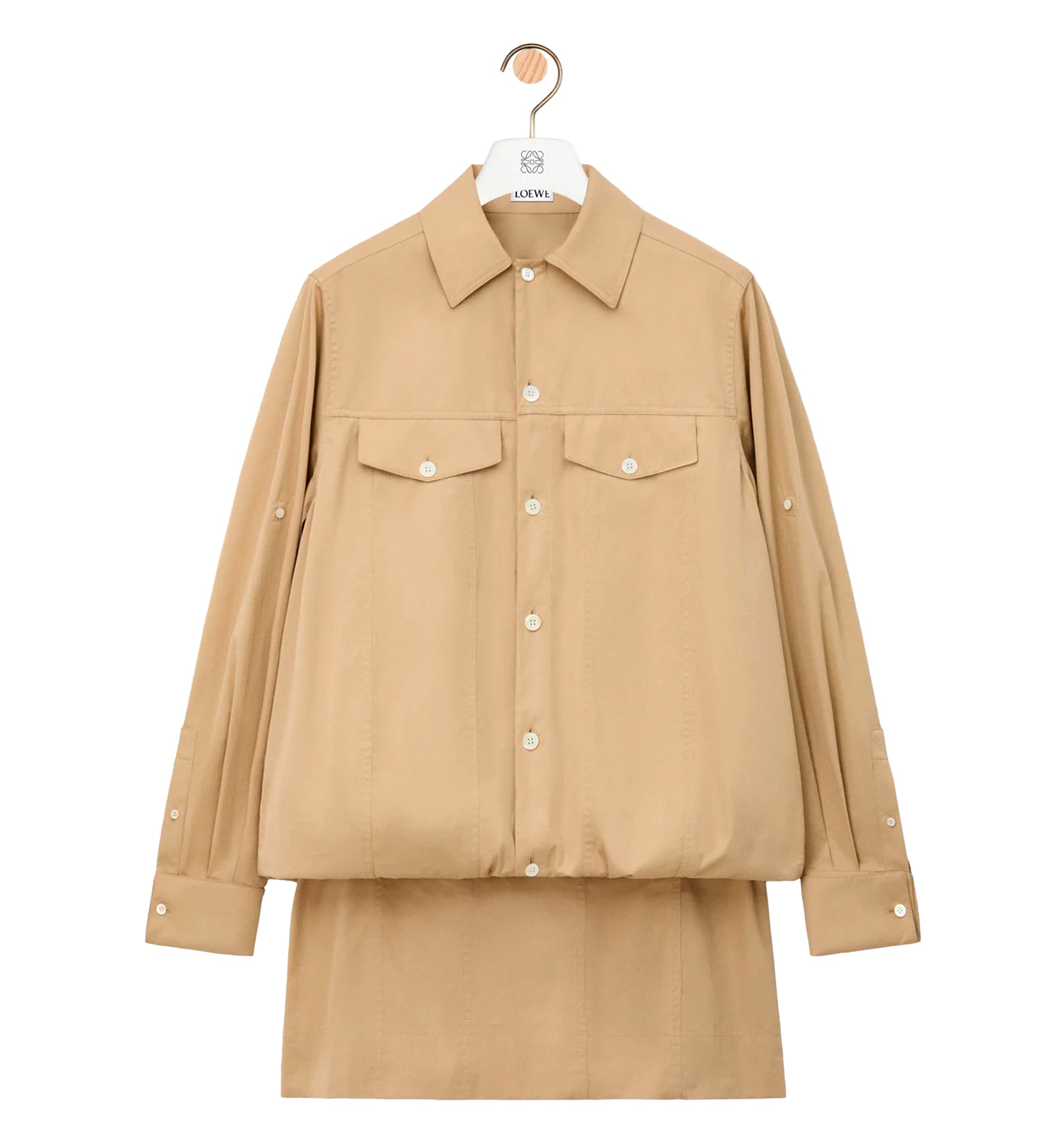 Dress in cotton and silk