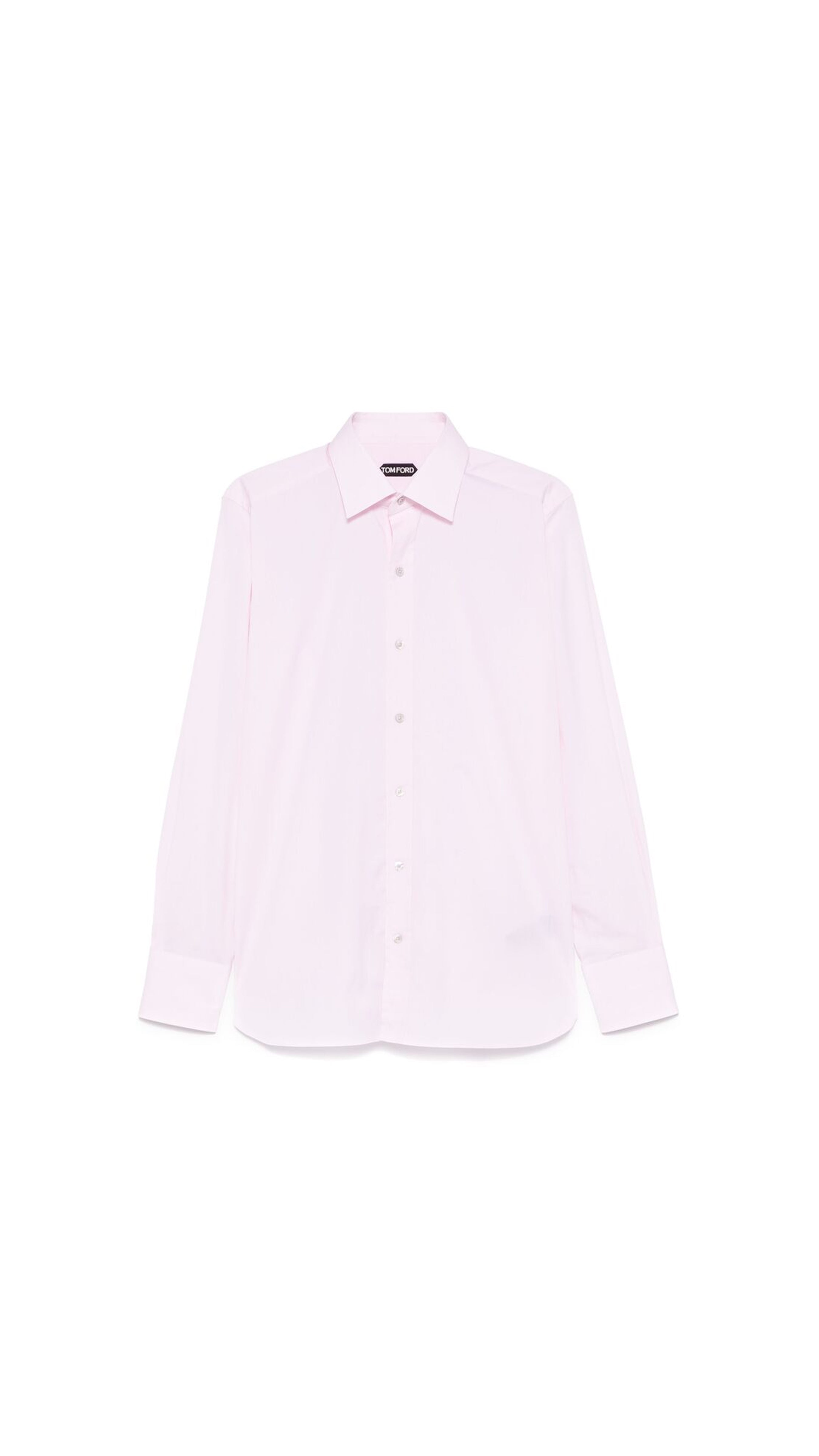 Cotton Slim Shirt - Pink