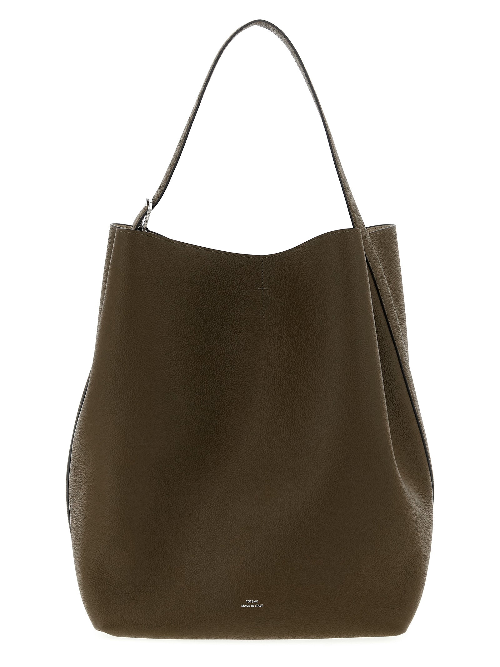 'Belted grained-leather' handbag