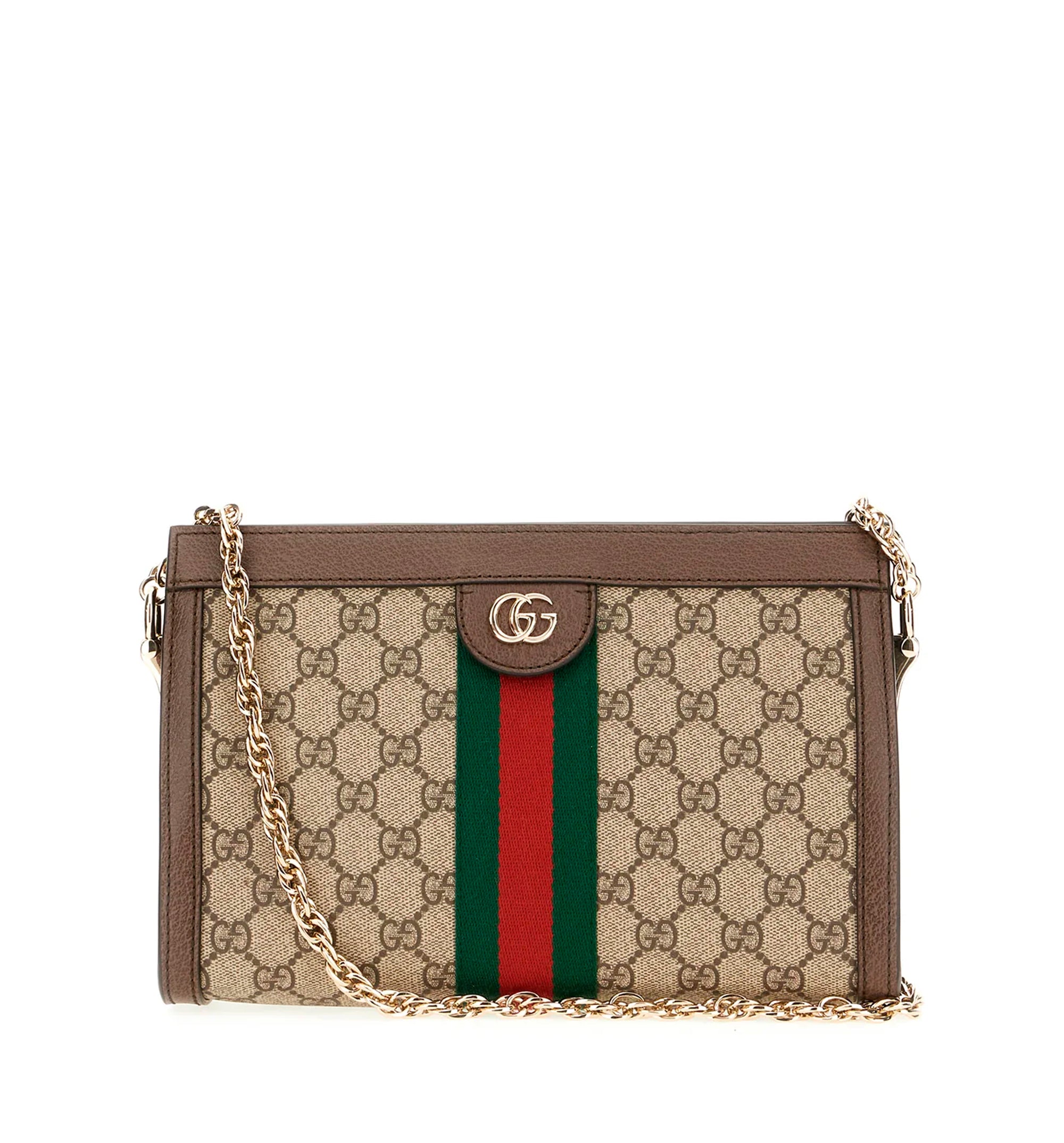 Printed canvas mini Ophidia shoulder bag