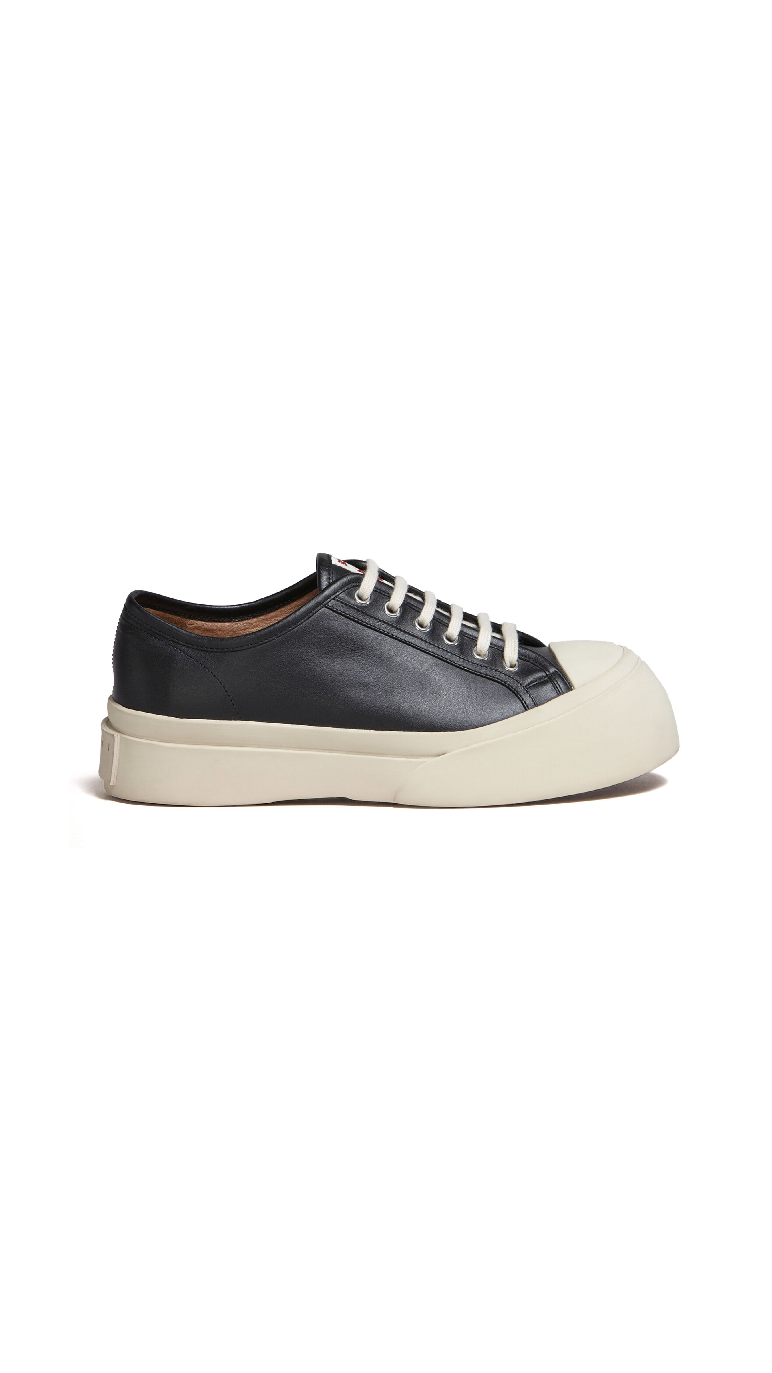 Nappa Leather Pablo Lace-Up Sneaker - Black