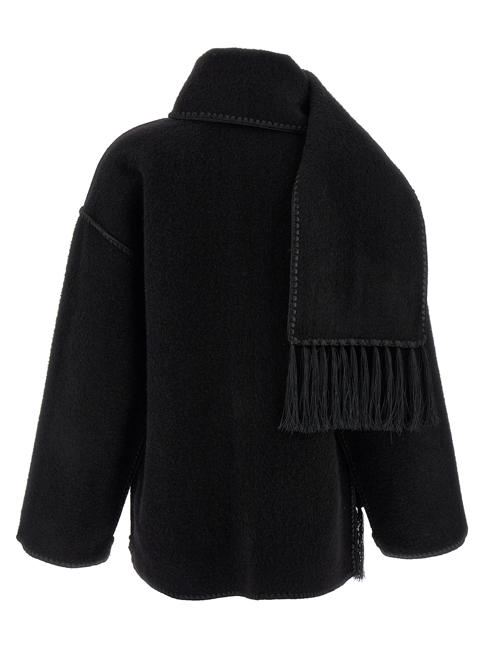 Wool Jacket With Scarf