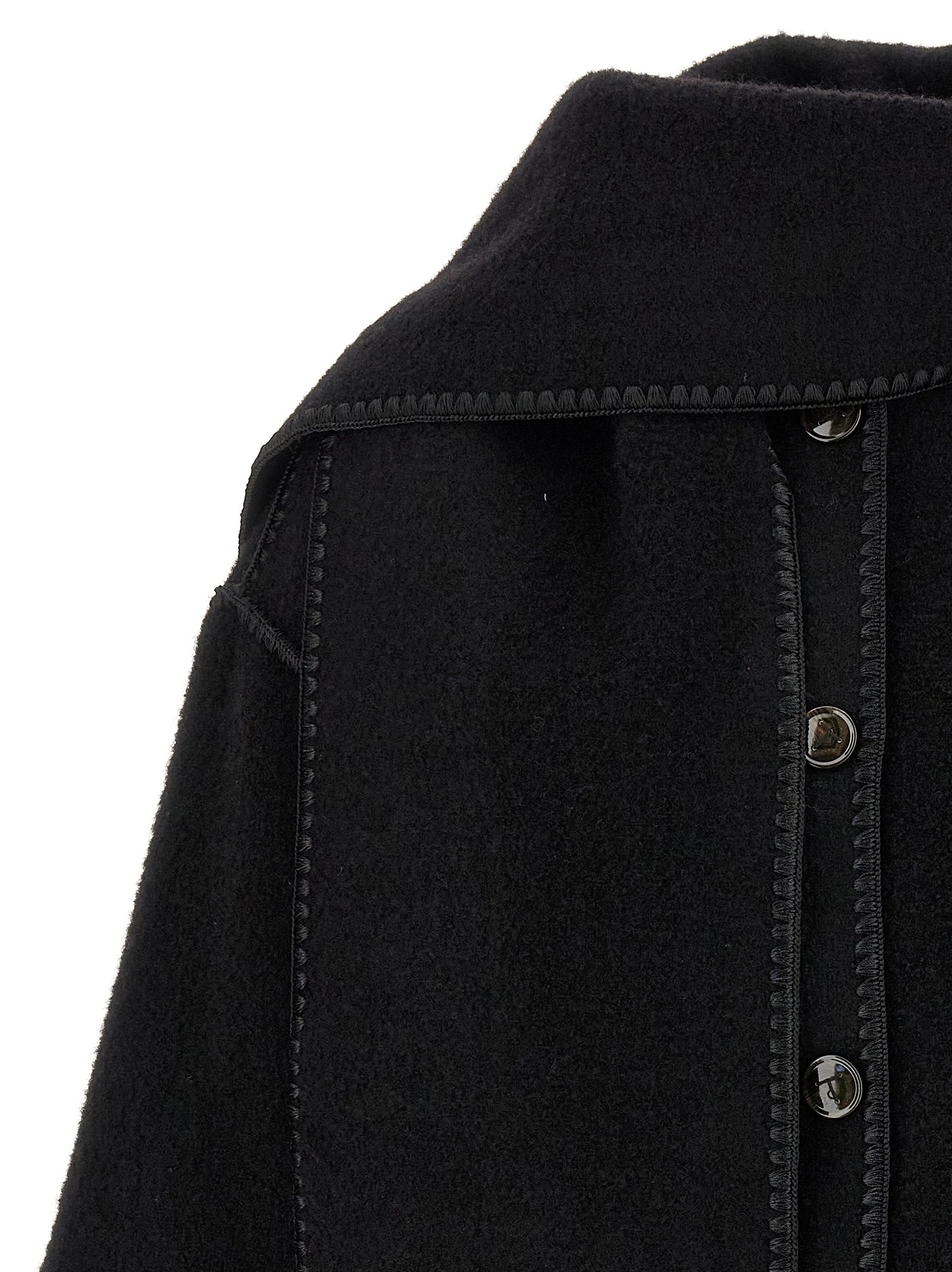 Wool Jacket With Scarf