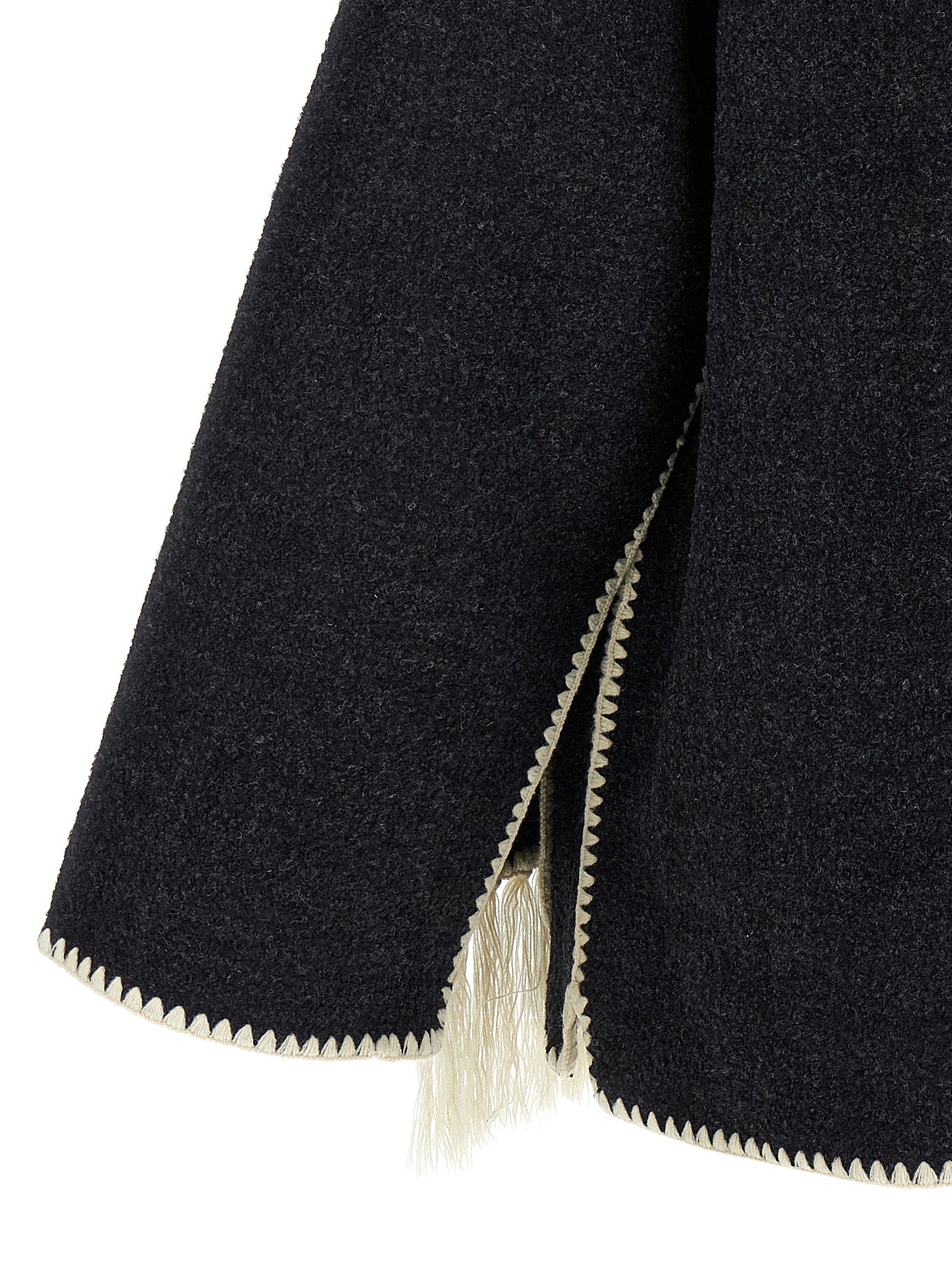 Embroidered Scarf Jacket Harvest Coat