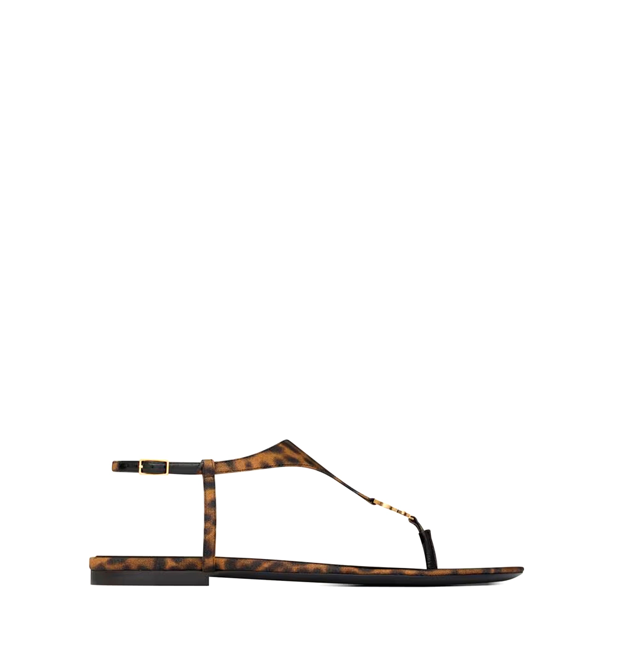 Cassandra Sandals In Leopard Grosgrain
