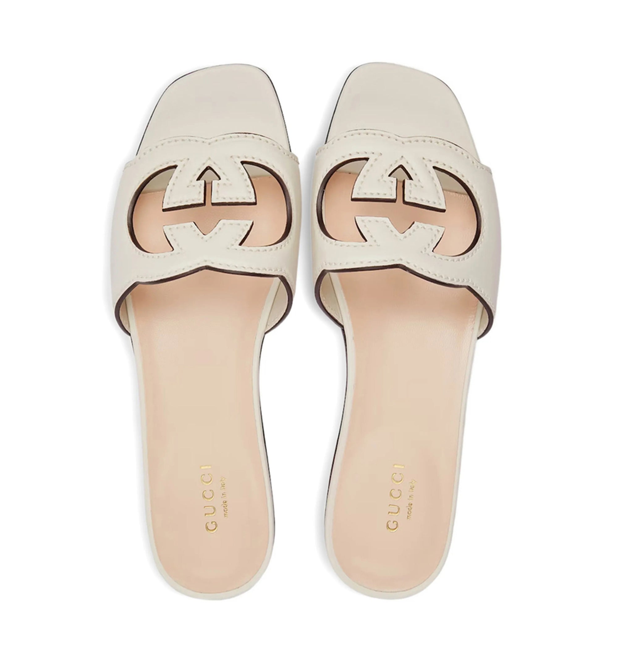 Slide Sandal With Interlocking G
