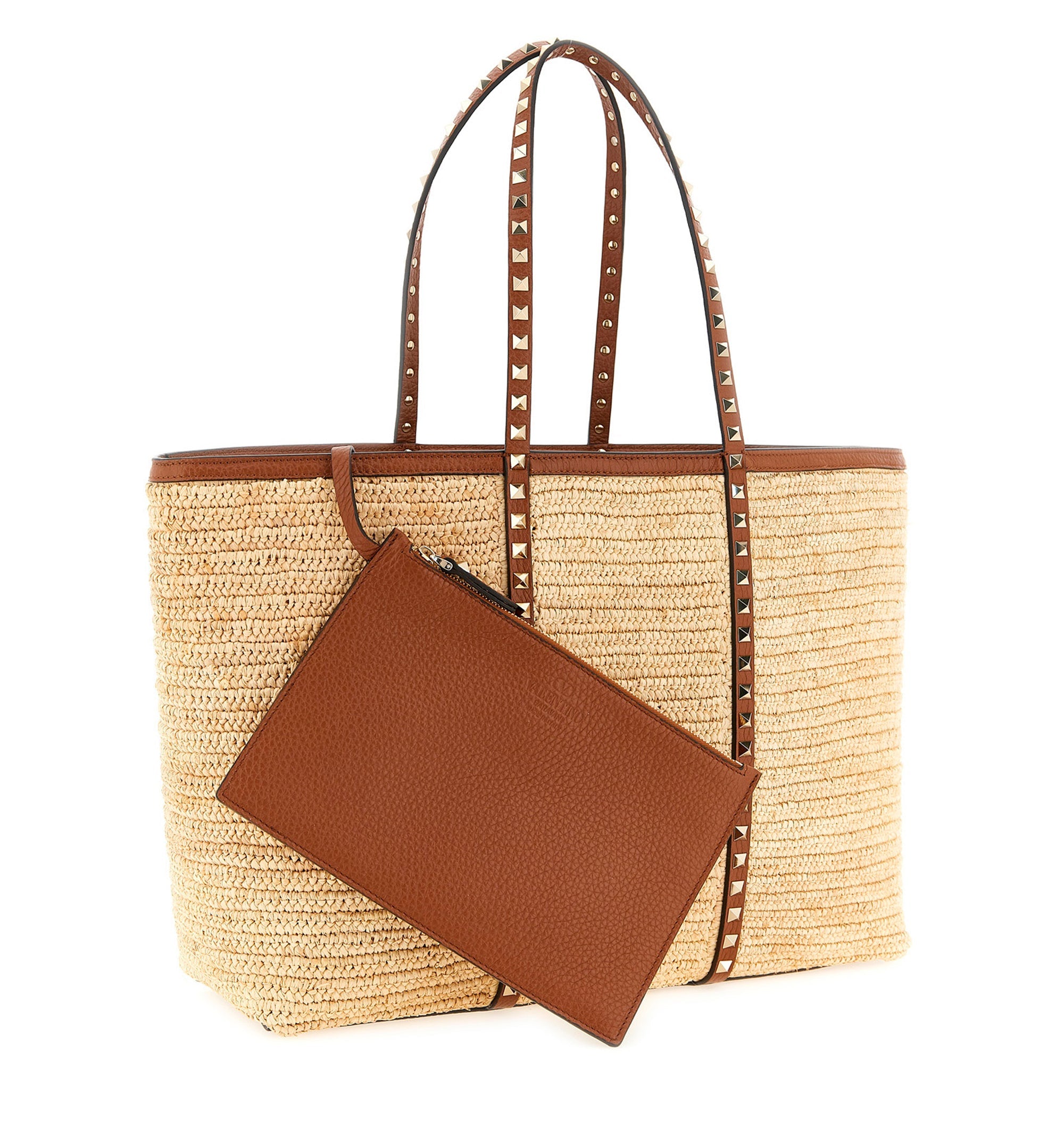 Rockstud Tote Beige