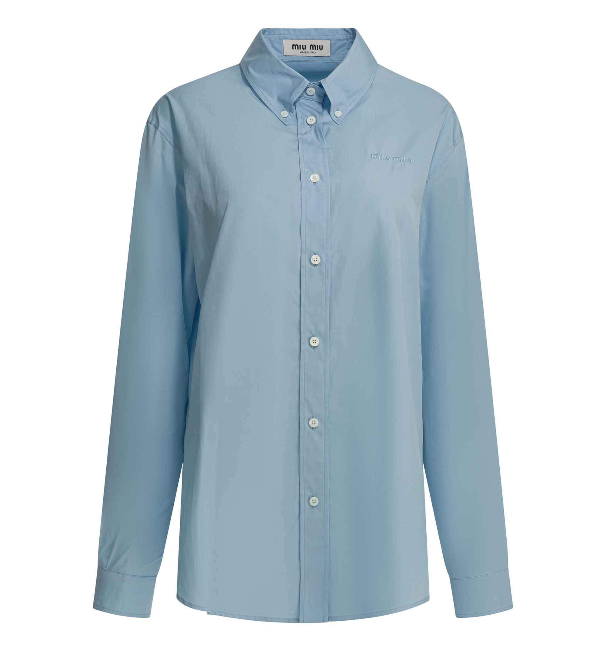 Cotton Shirt With Logo Patch