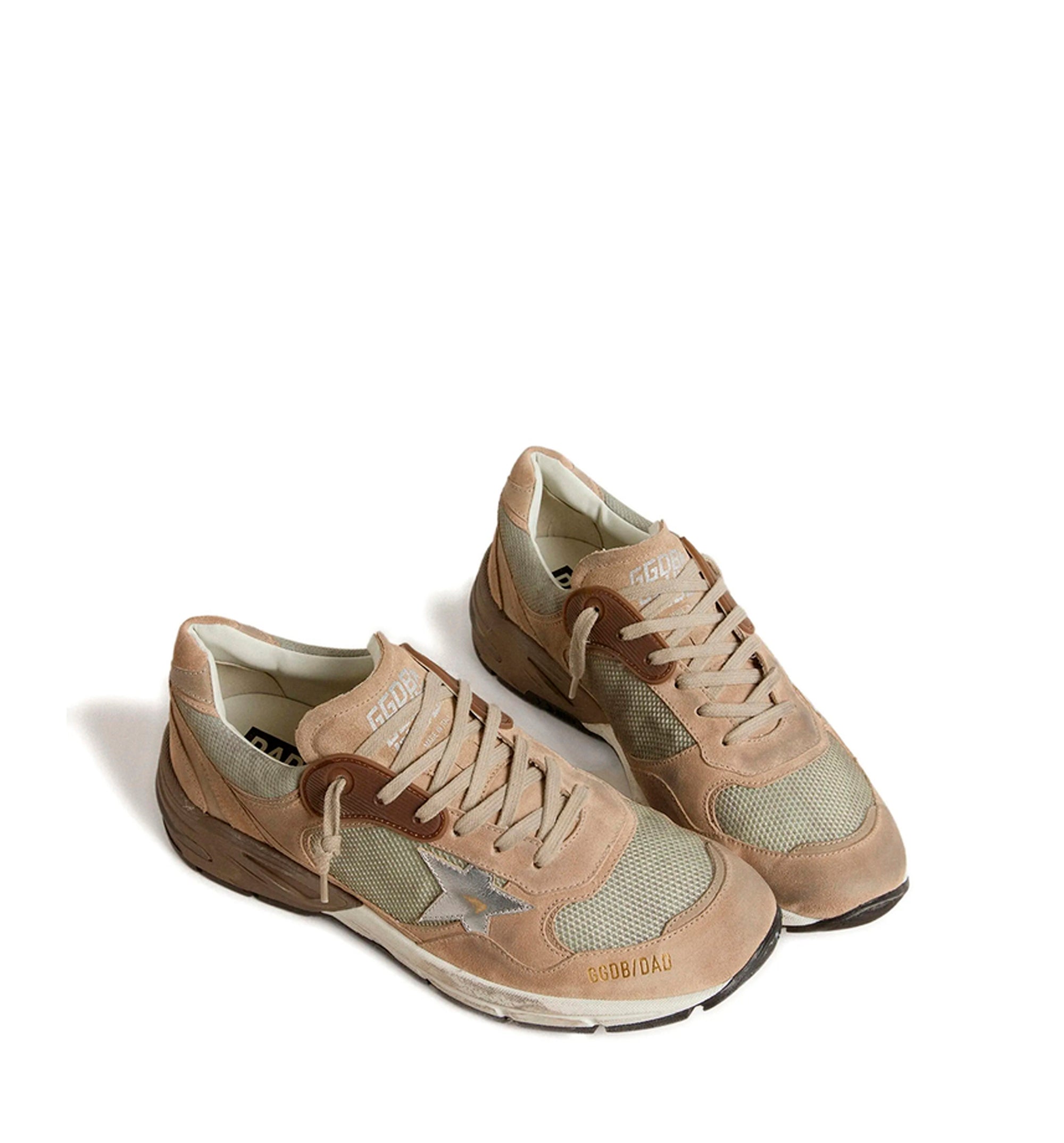 Nude Leather Running Sneaker