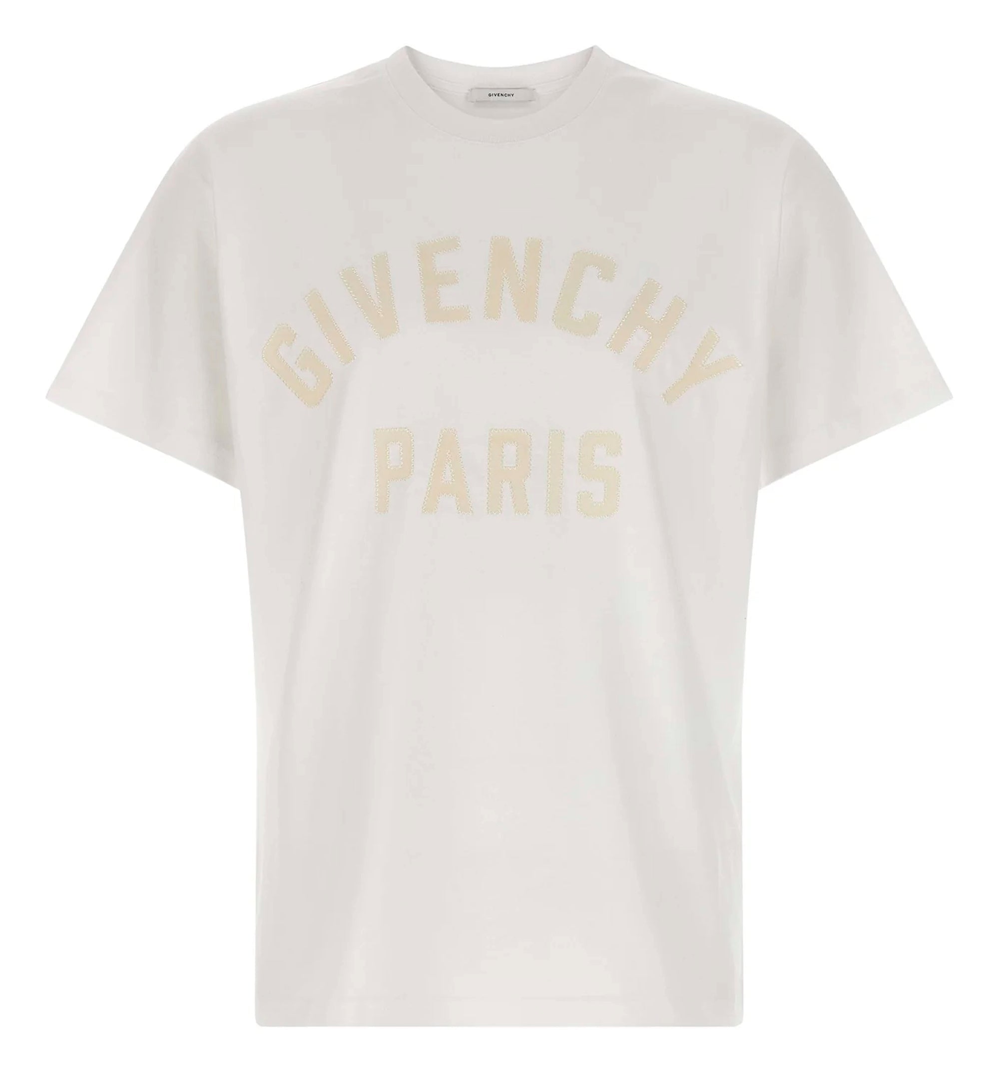 T-shirt in cotton with Givenchy Paris embroidery
