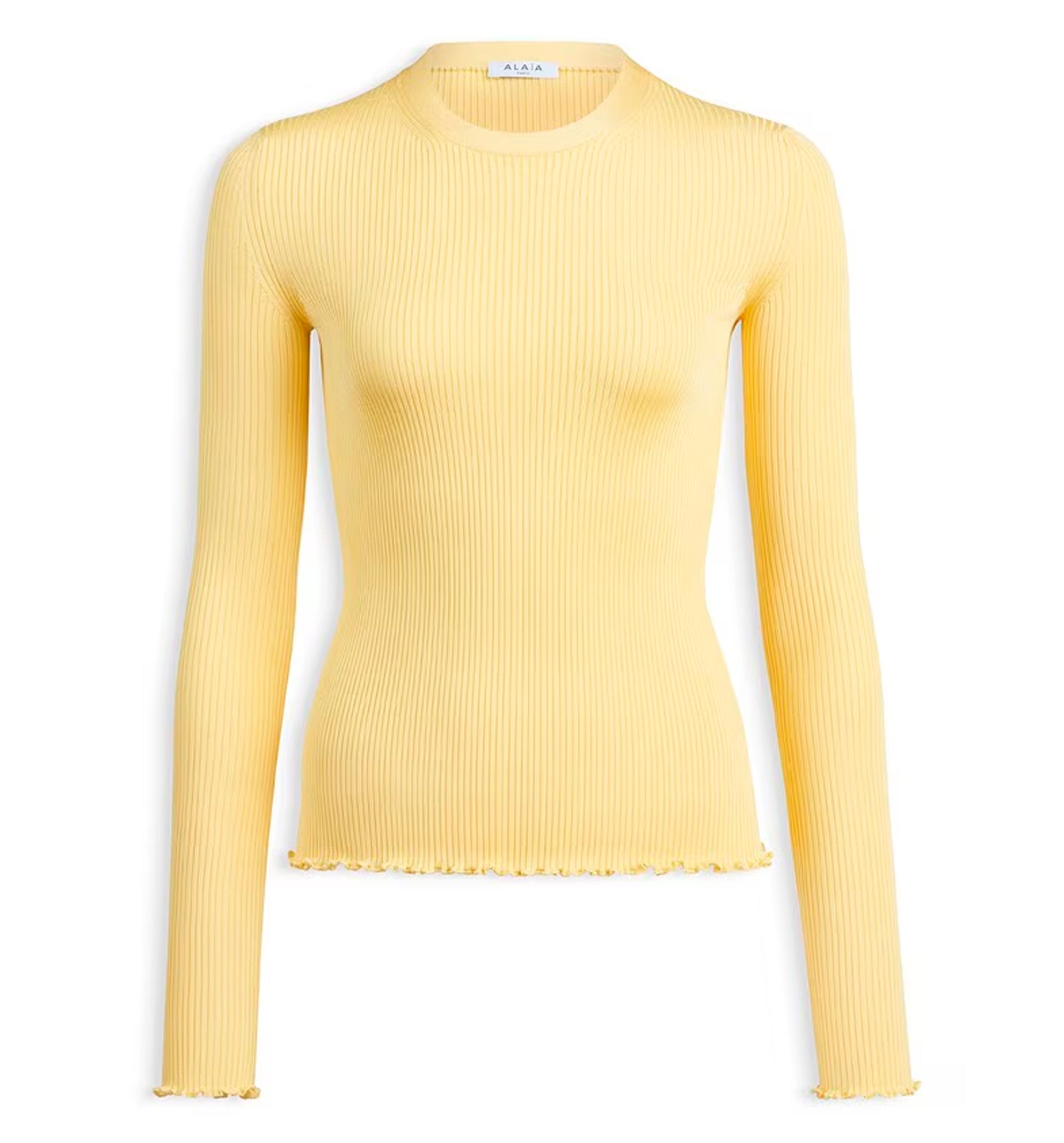 Silk Ribbed Knit Top
