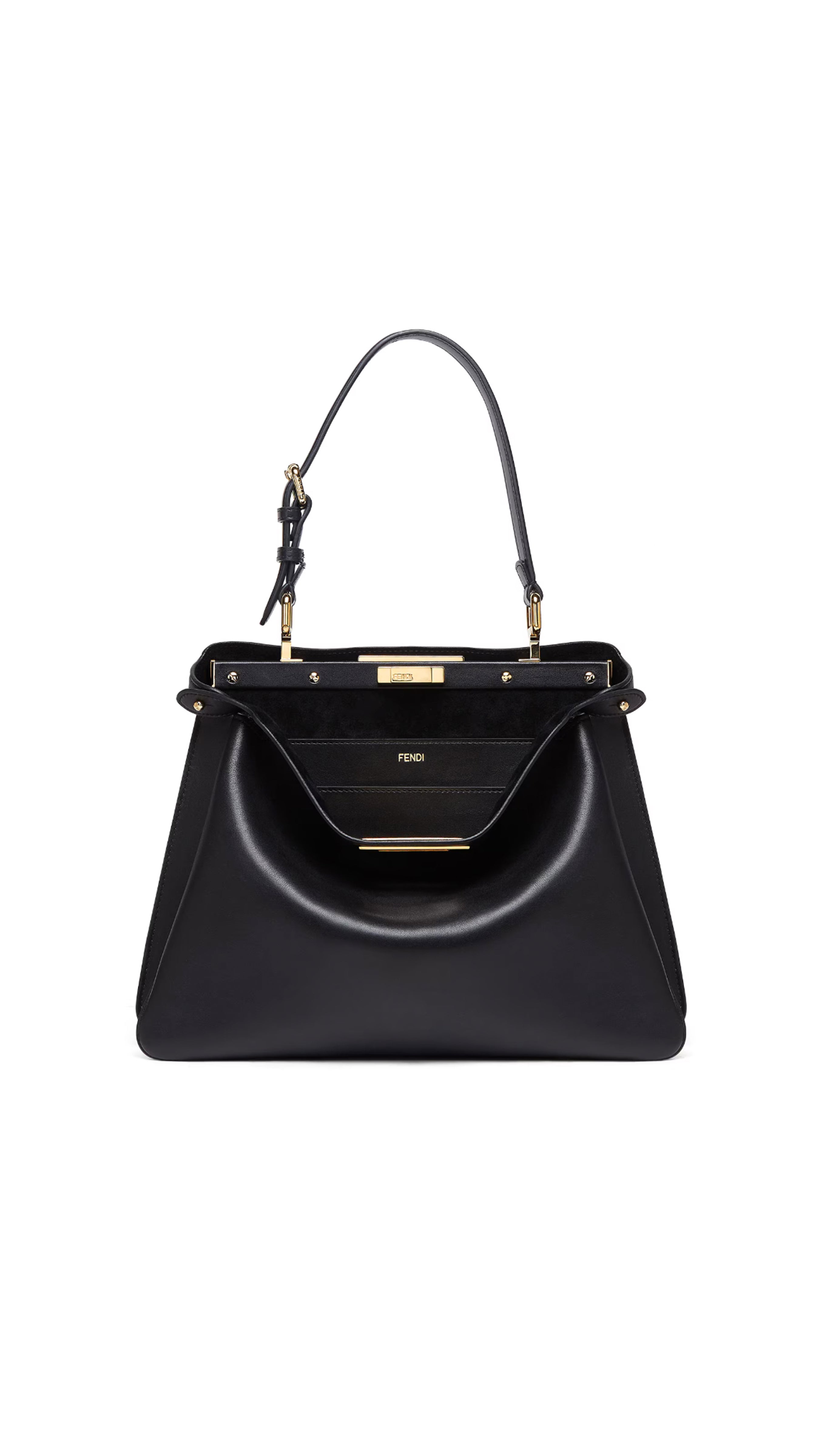 Peekaboo Soft Medium Bag - Black