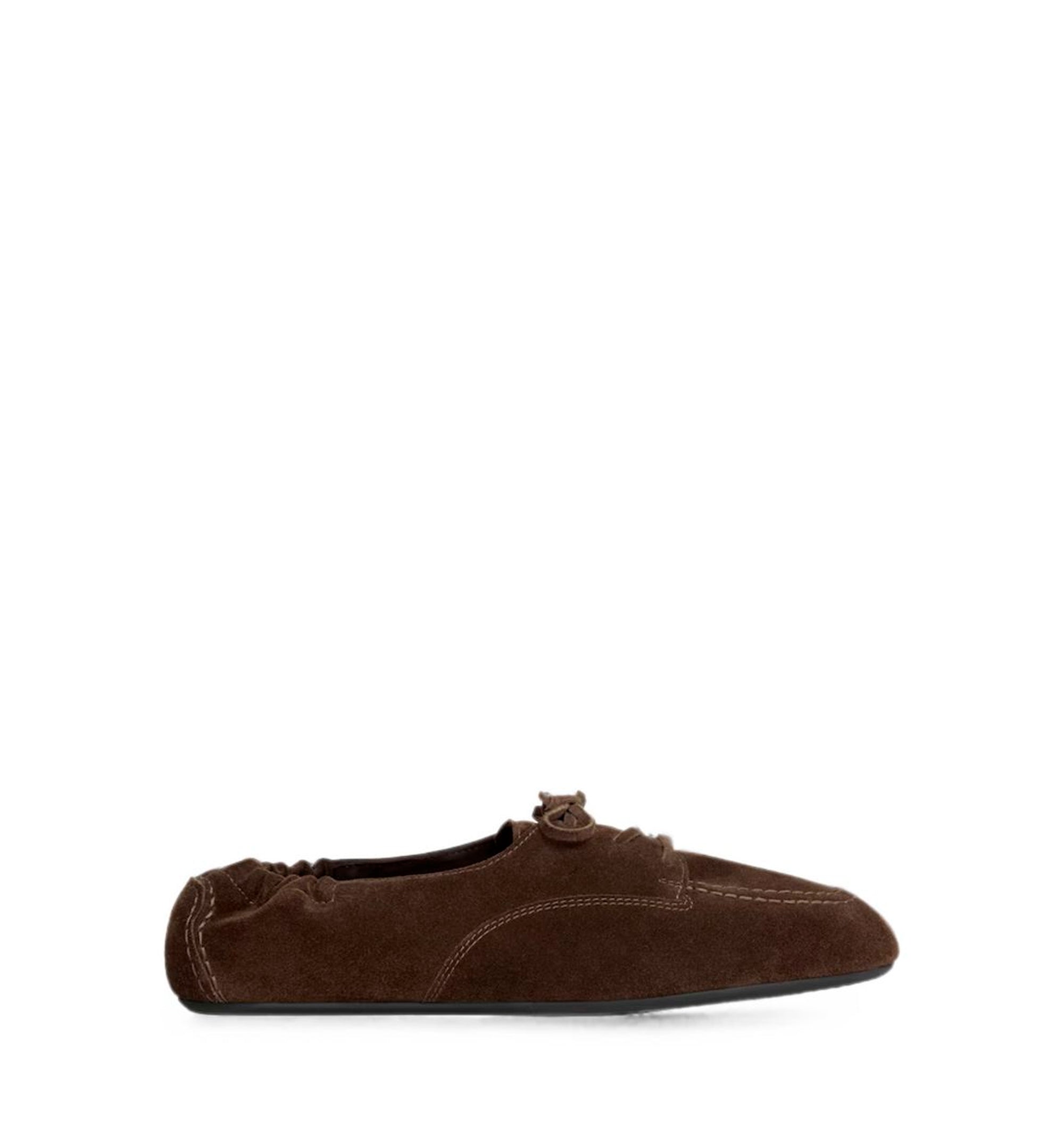 Suede Leather Lace-up Shoes