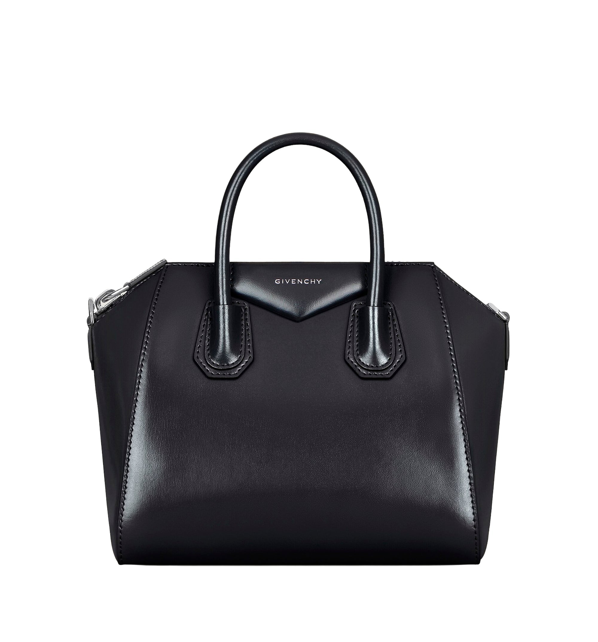 Small Antigona bag in Box leather