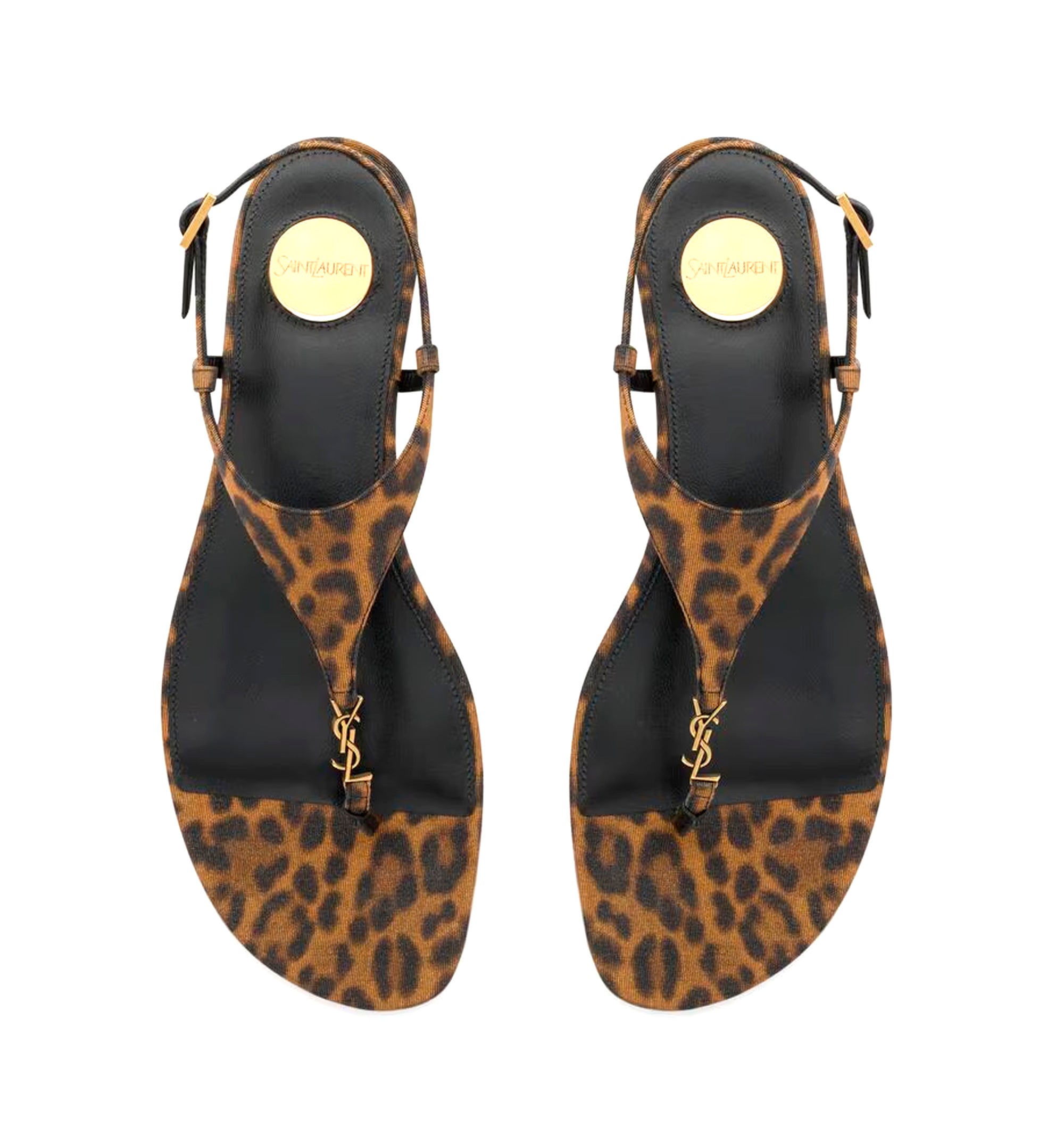 Cassandra Sandals In Leopard Grosgrain