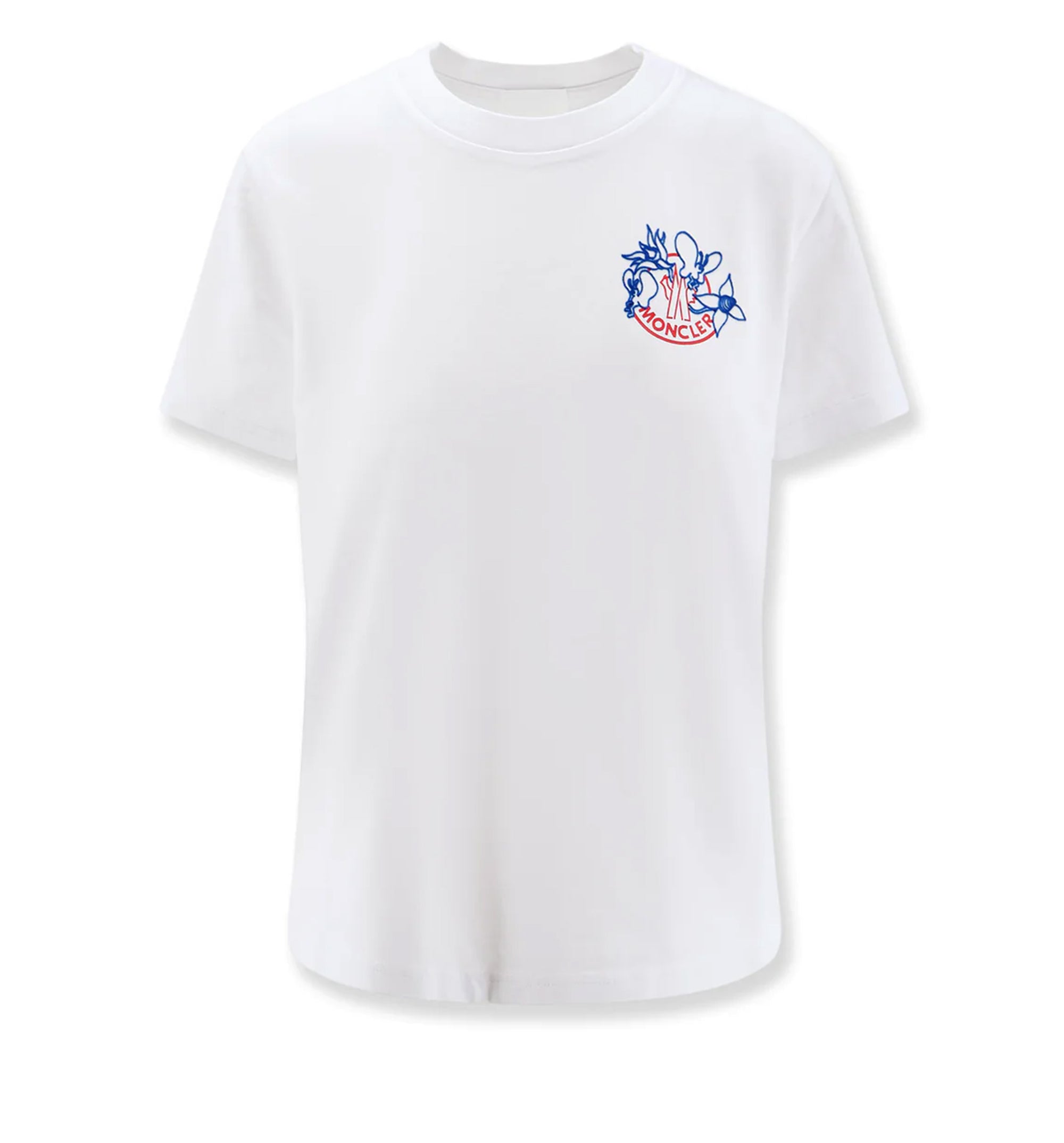 Embroidered Logo Cotton T-Shirt