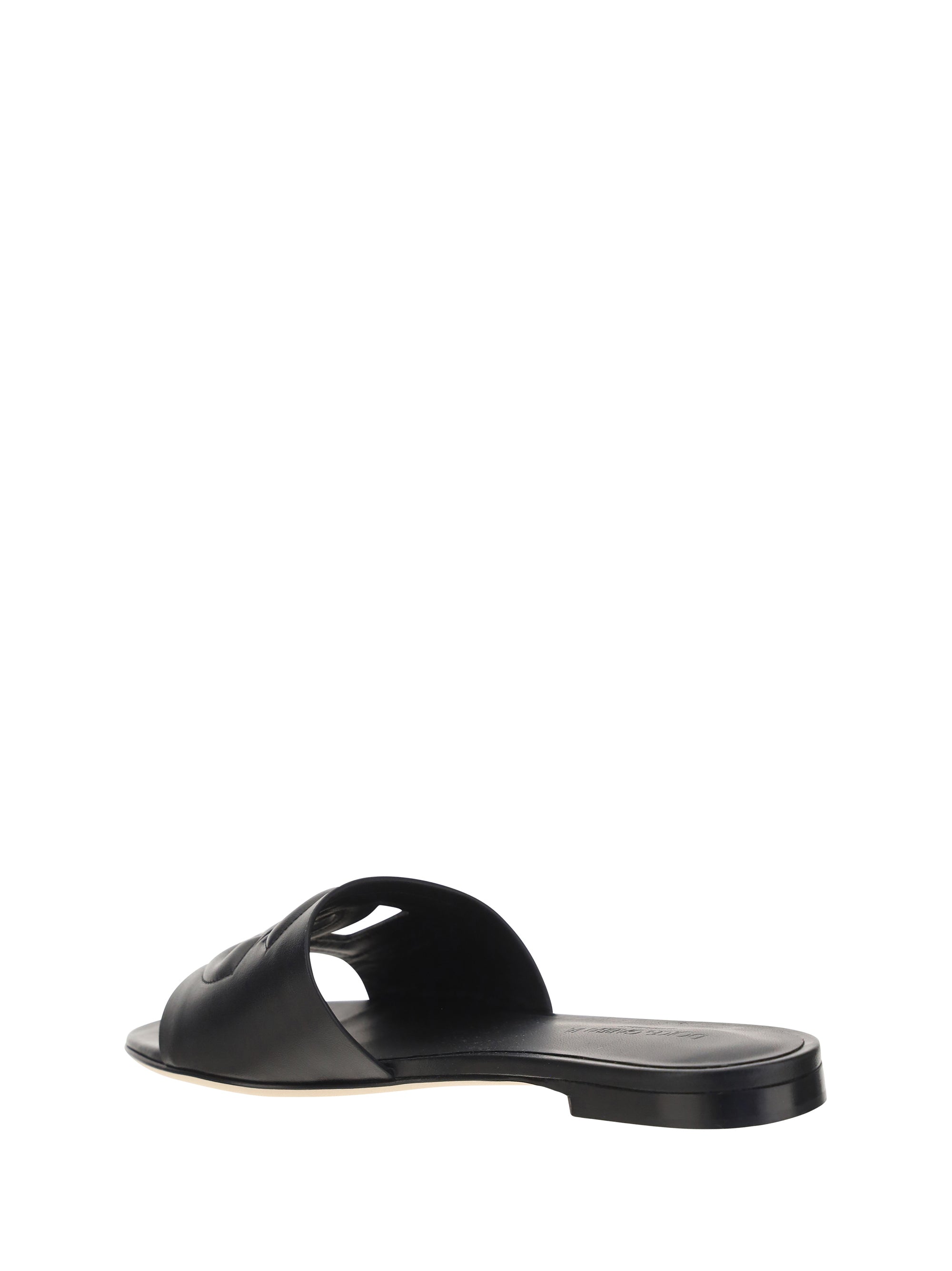 Calfskin Slides with DG Millennials Logo