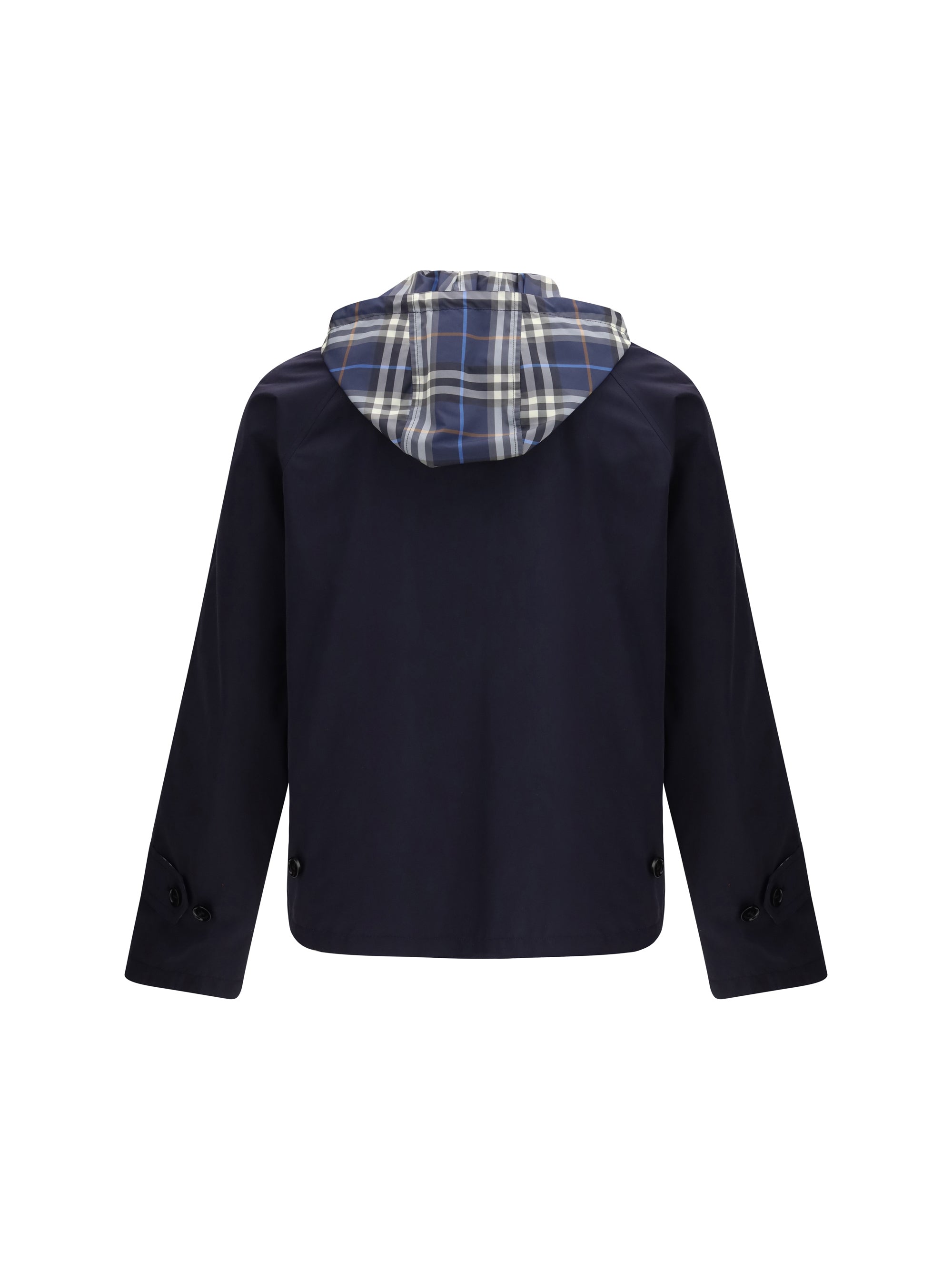 Reversible Check Hooded Jacket