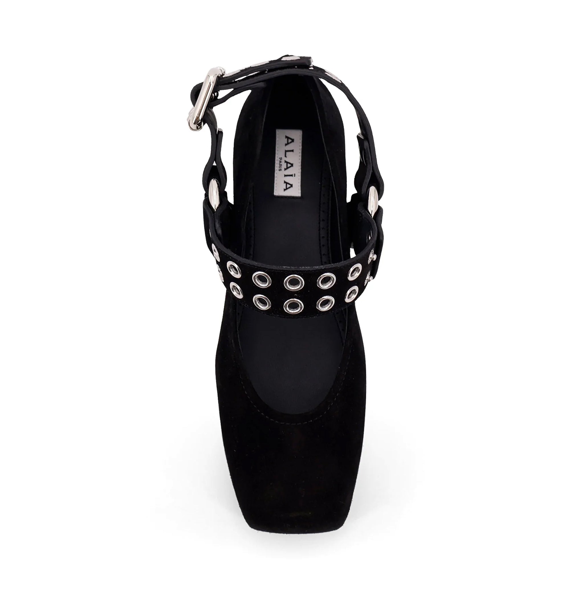 Suede Biker Ballet Flats