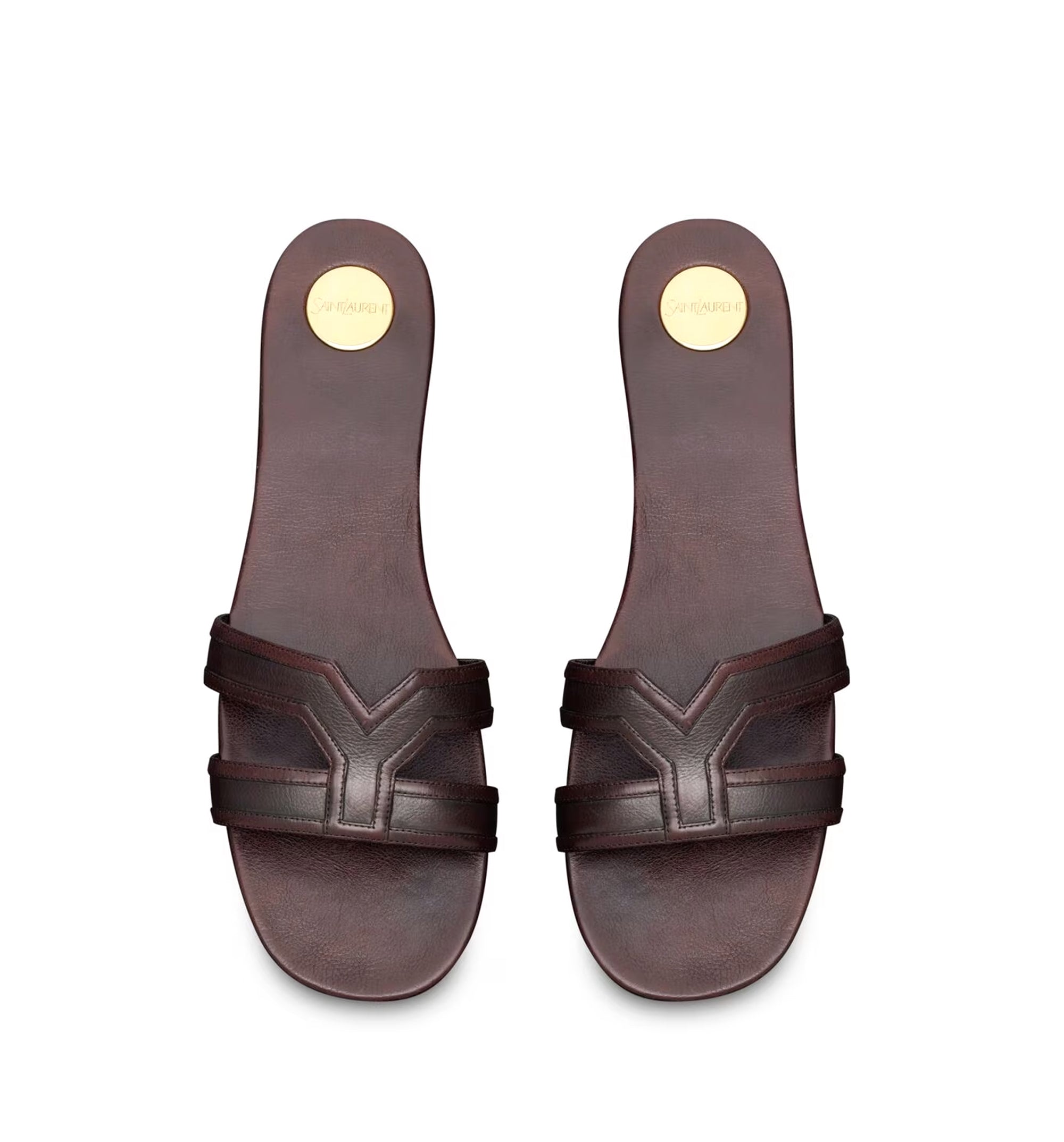 Mabrouka Slides In Smooth Leather