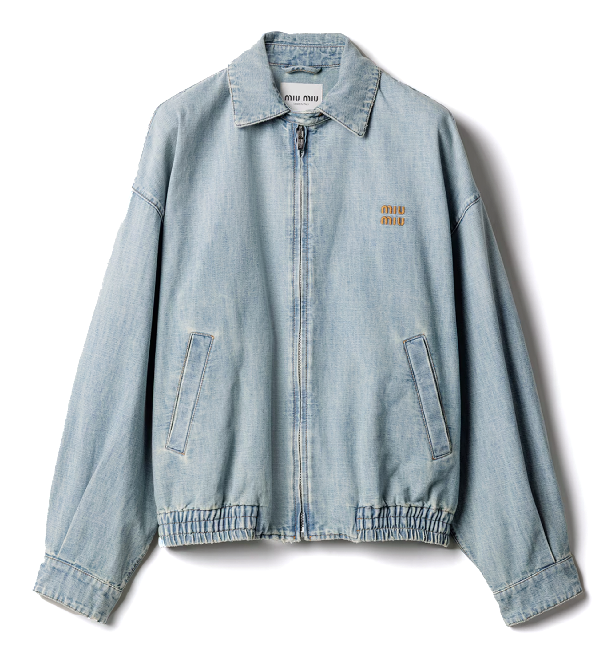 Chambray blouson jacket