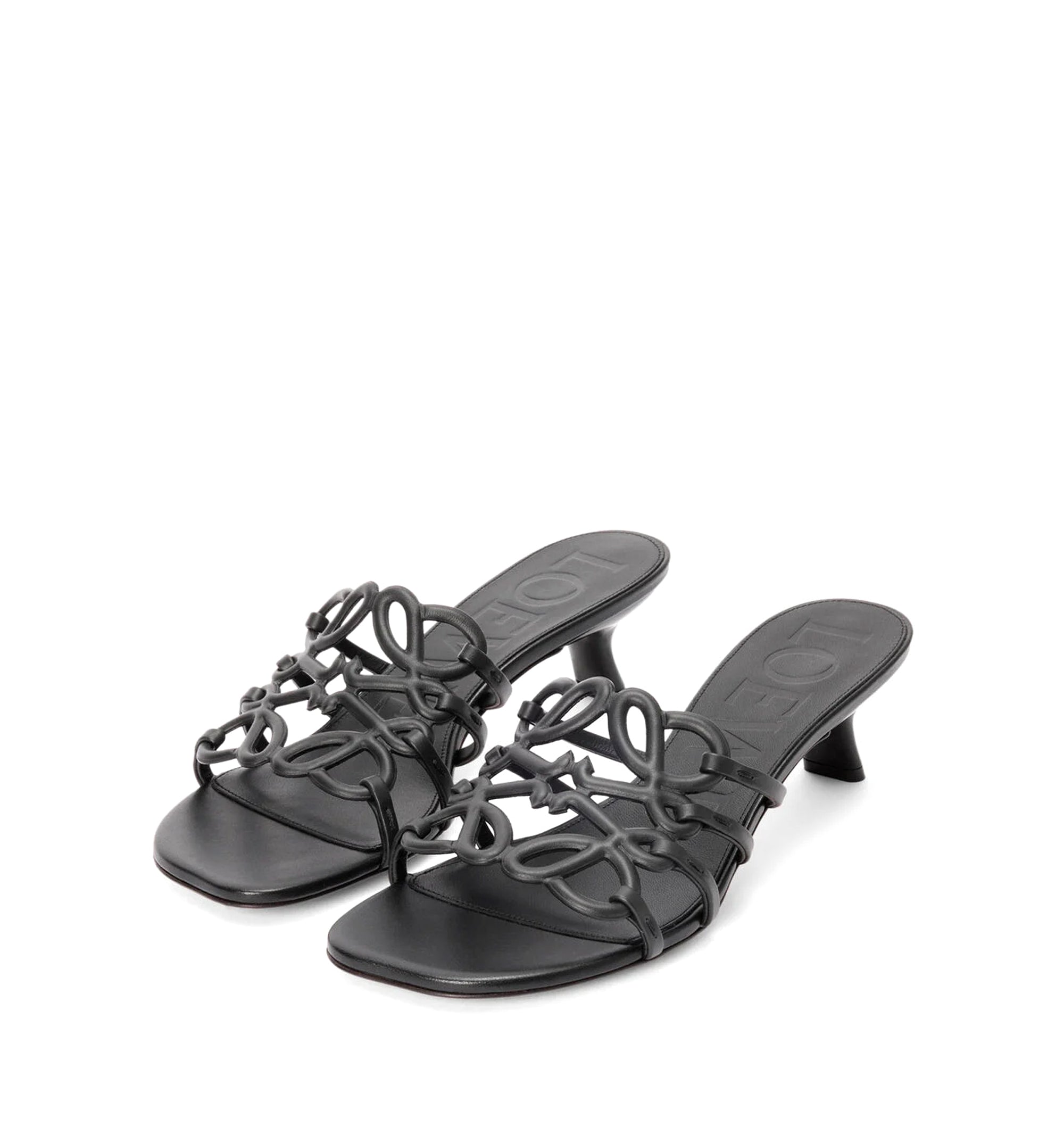Petal Anagram Slide In Soft Calfskin