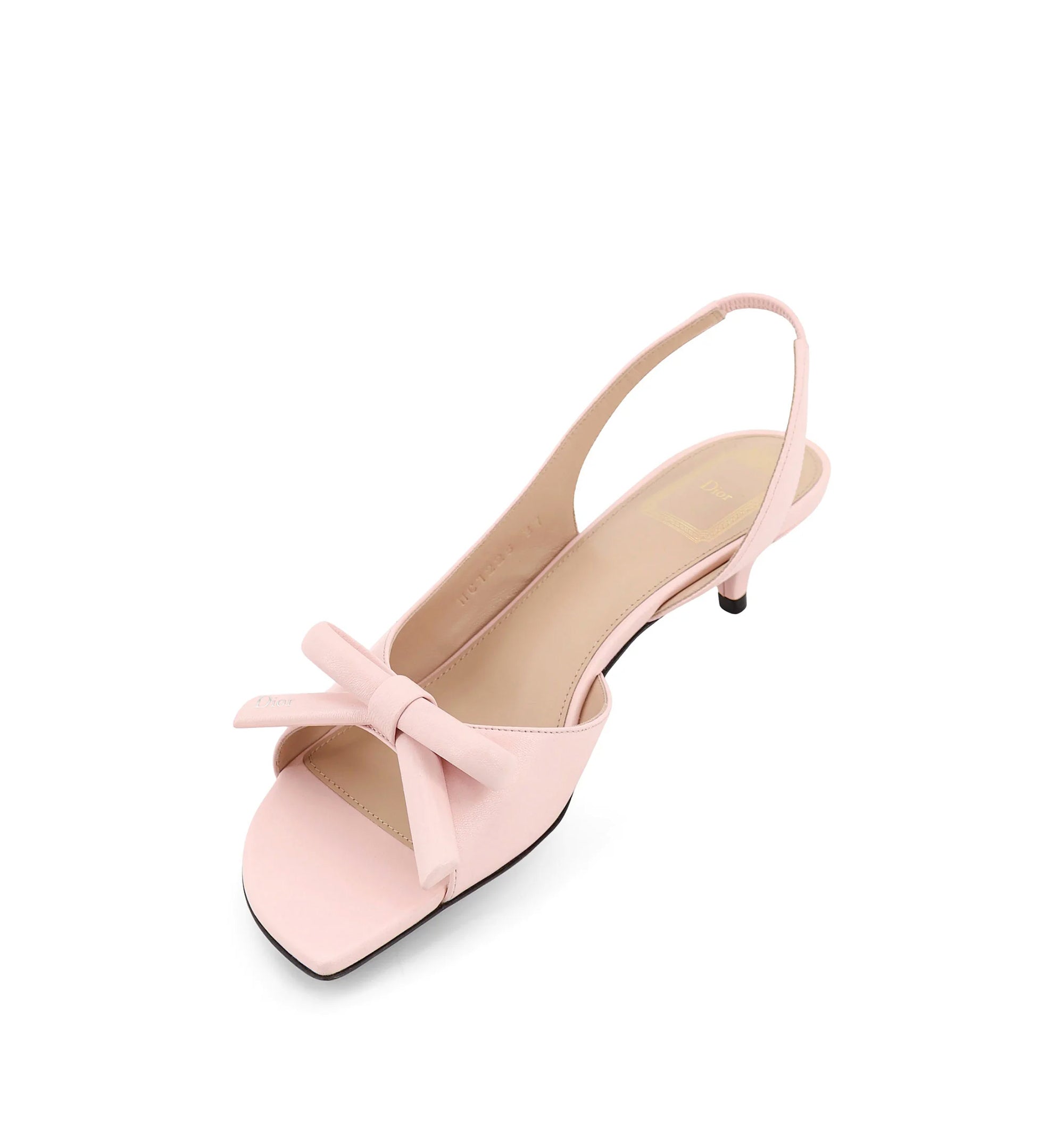 Dior Bow Heeled Slingback Sandal