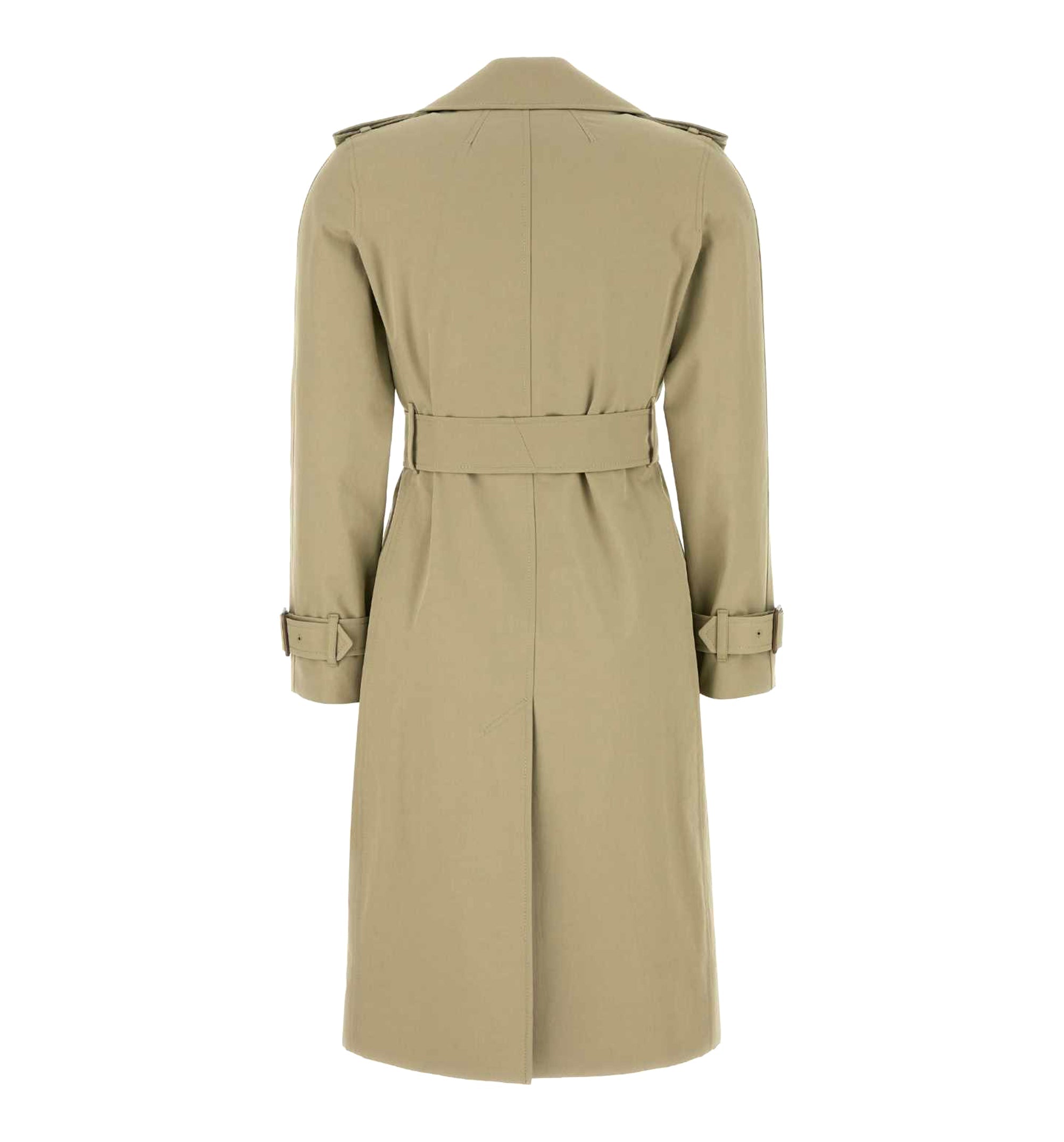 Long Gabardine Trench Coat