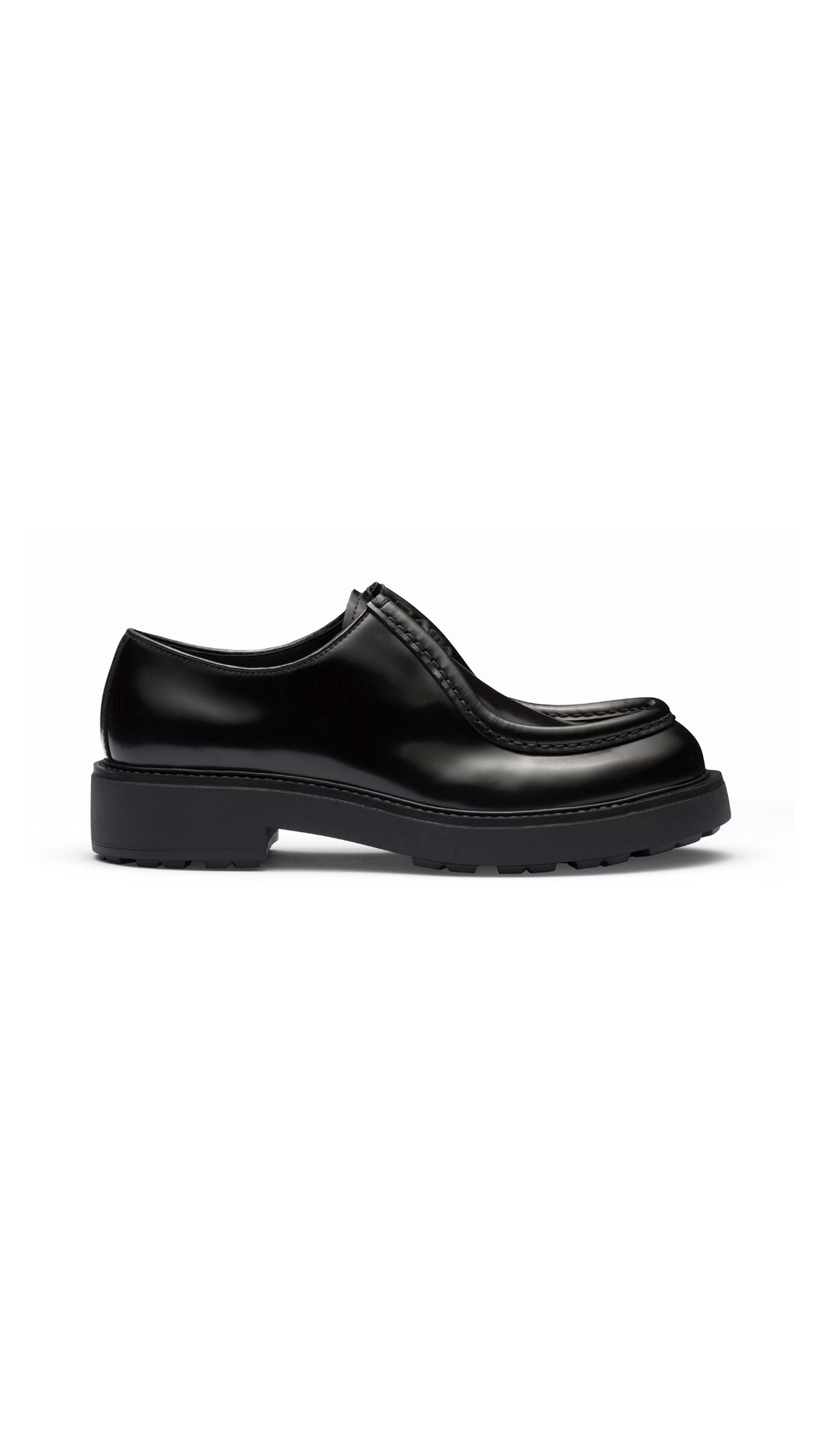 Diapason Opaque Brushed Leather Lace-up Shoes - Black