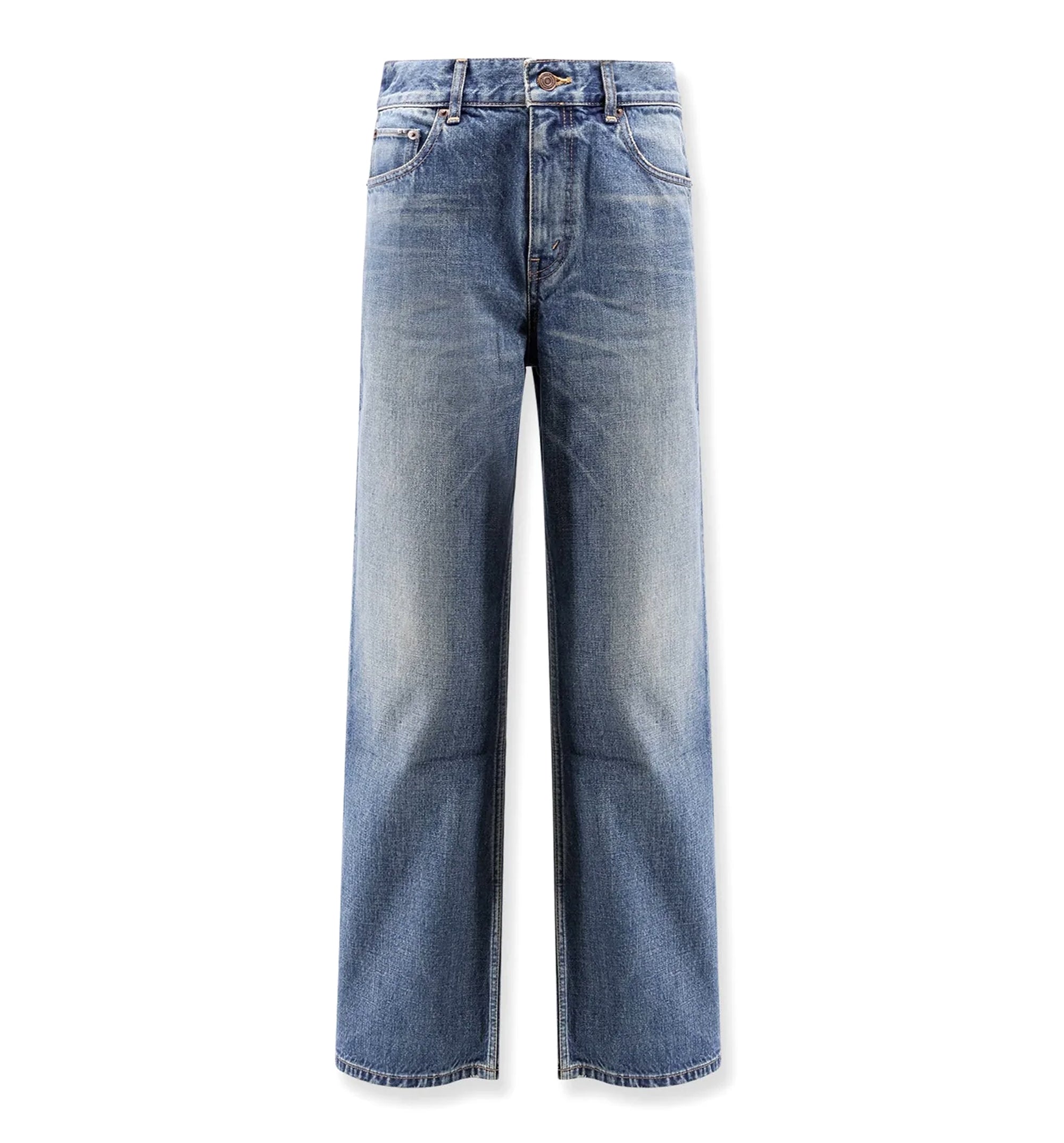Bootcut Jeans In Washed Cotton