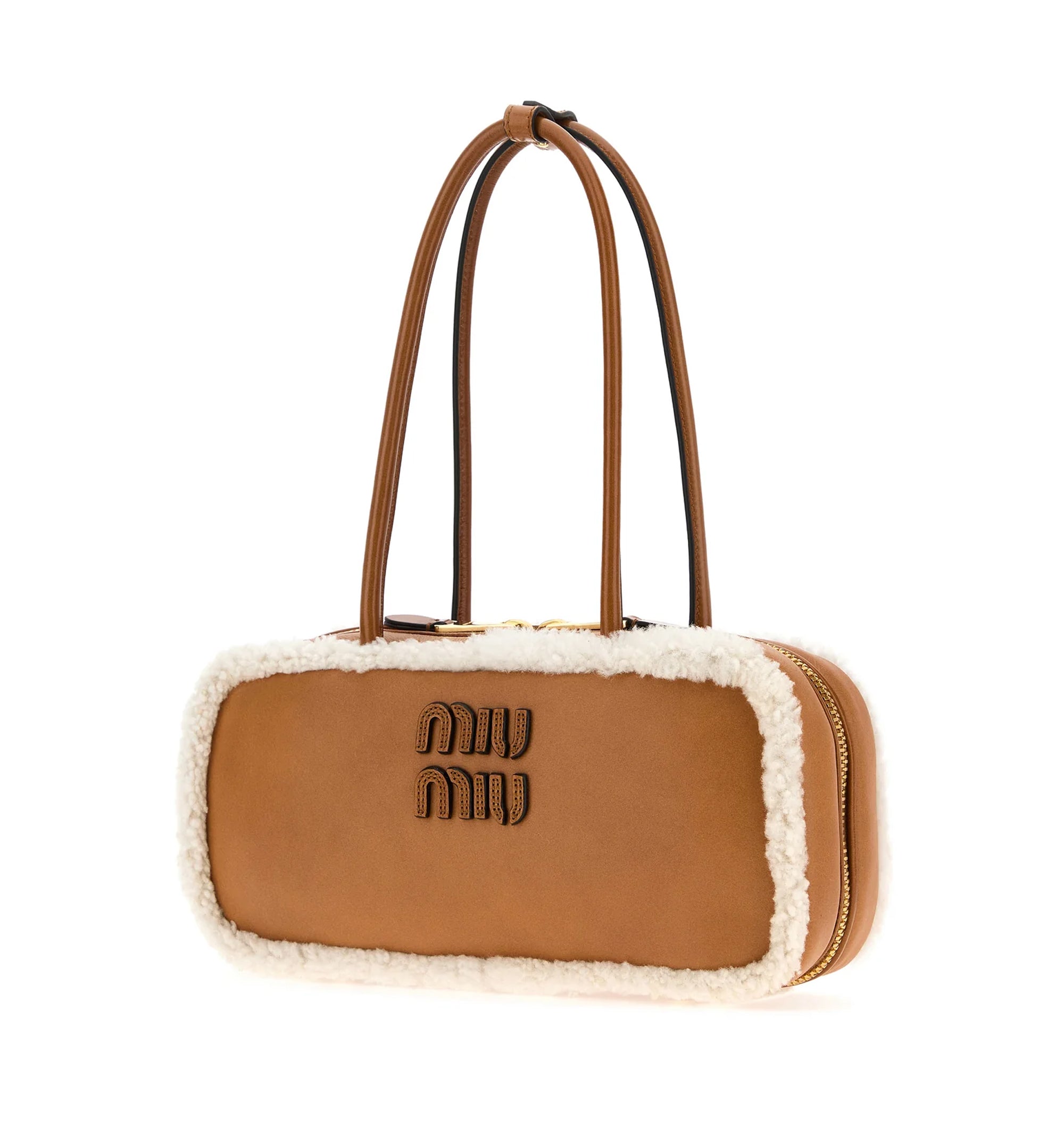 Camel Leather Arcadie Handbag