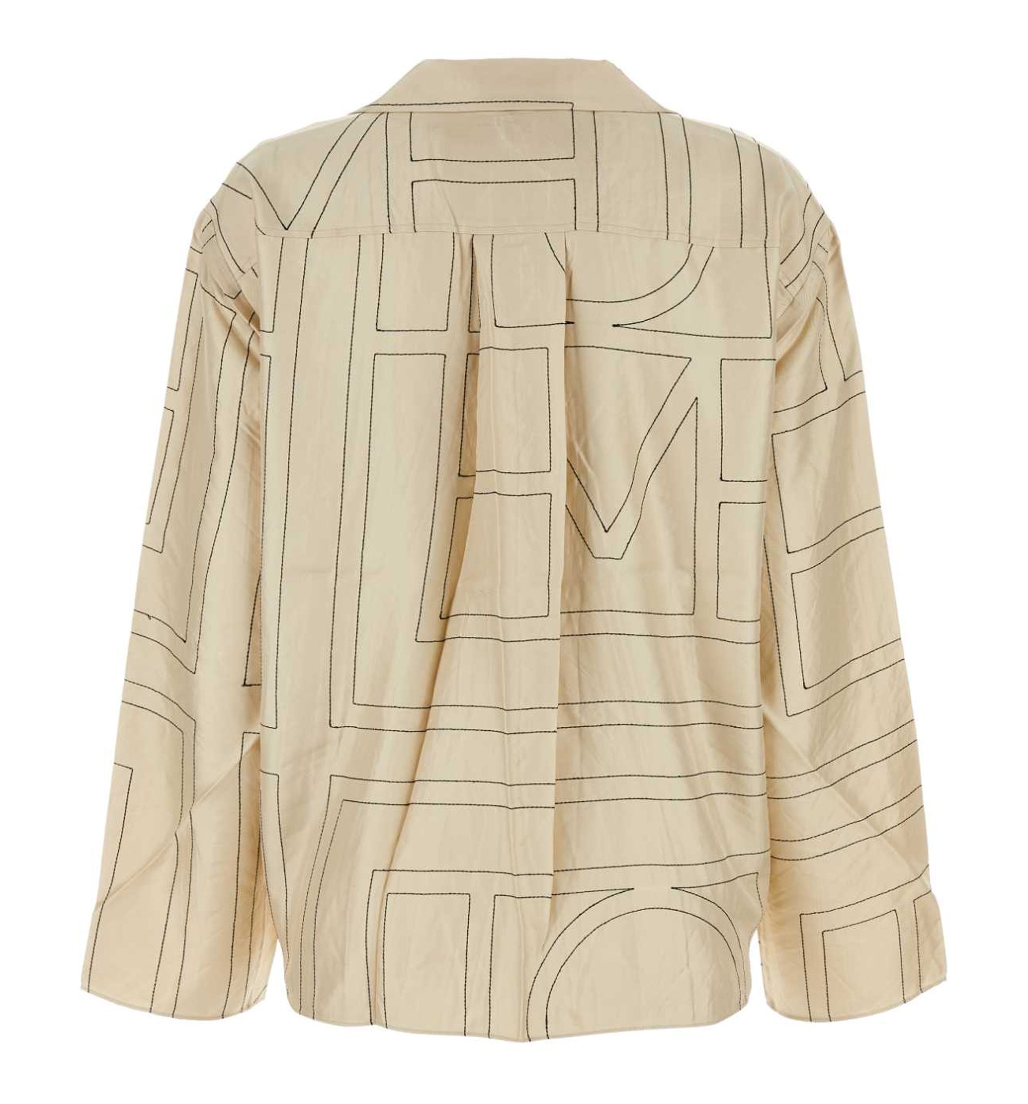 Monogram Silk PJ Top