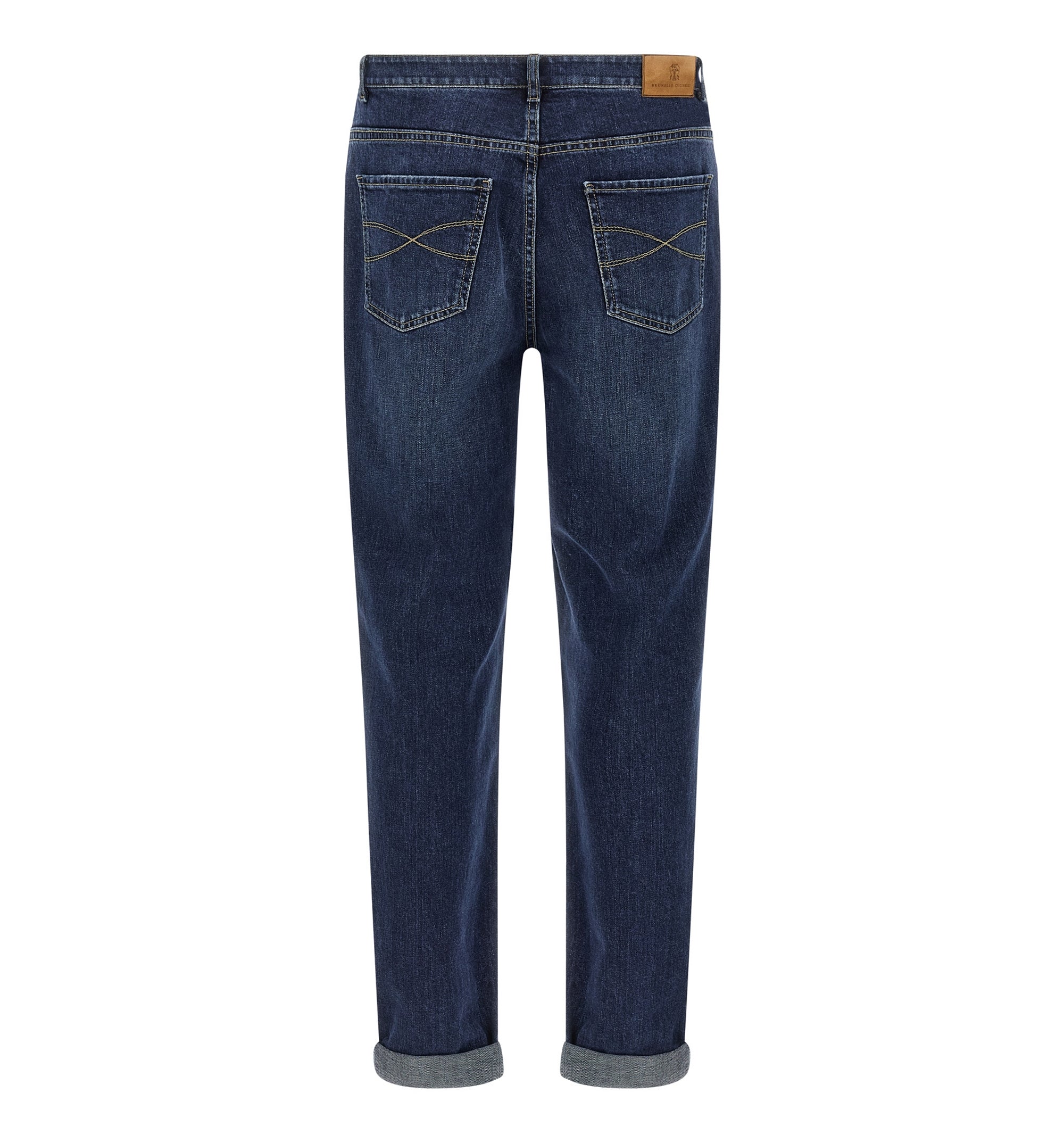 Logo Embroidery Stretch Jeans