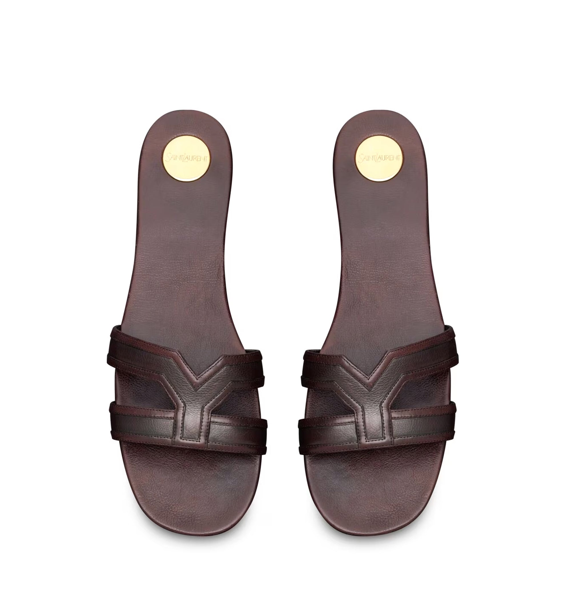 Mabrouka Slides In Smooth Leather