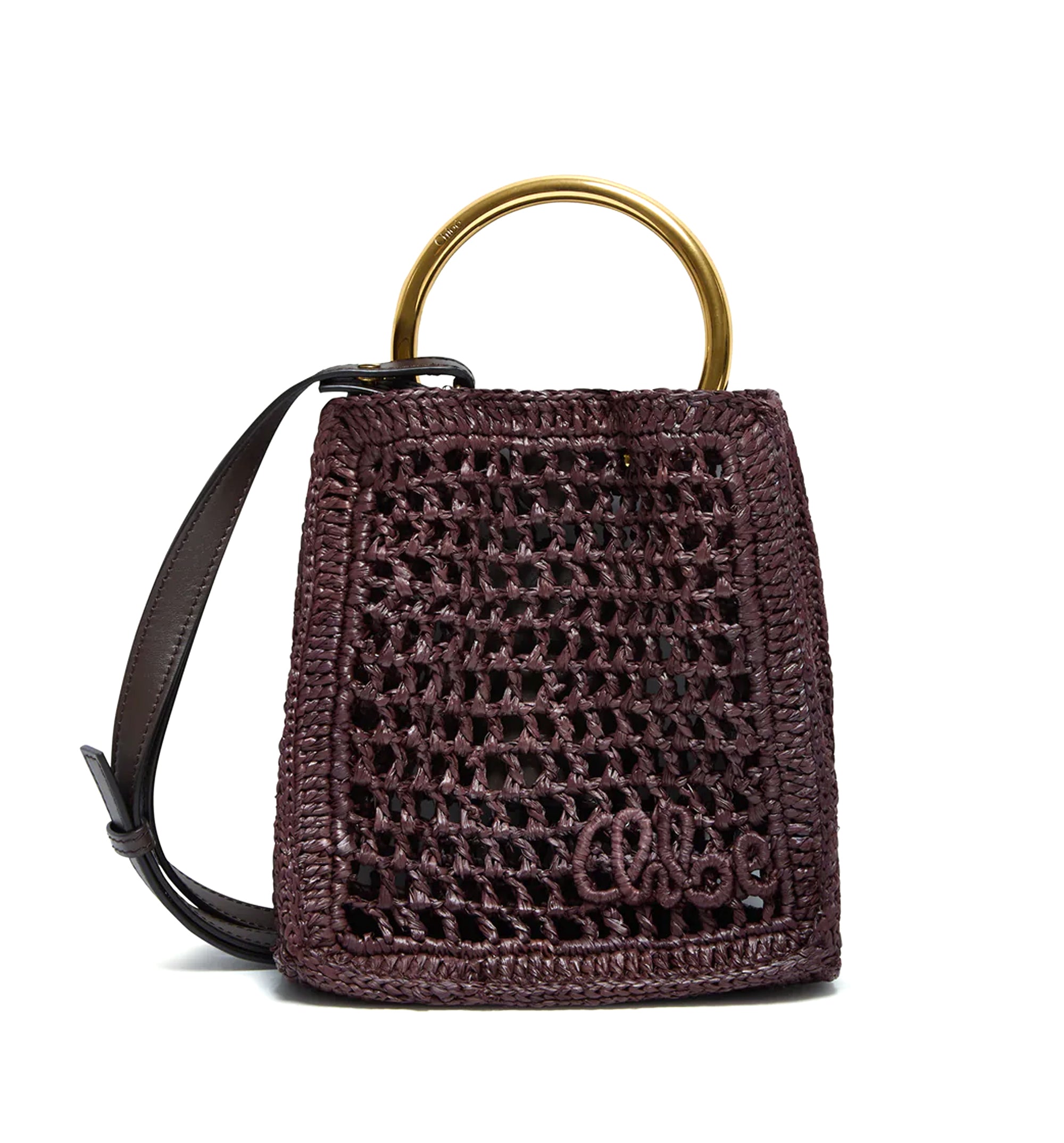 Mini Summer Banana Raffia Tote