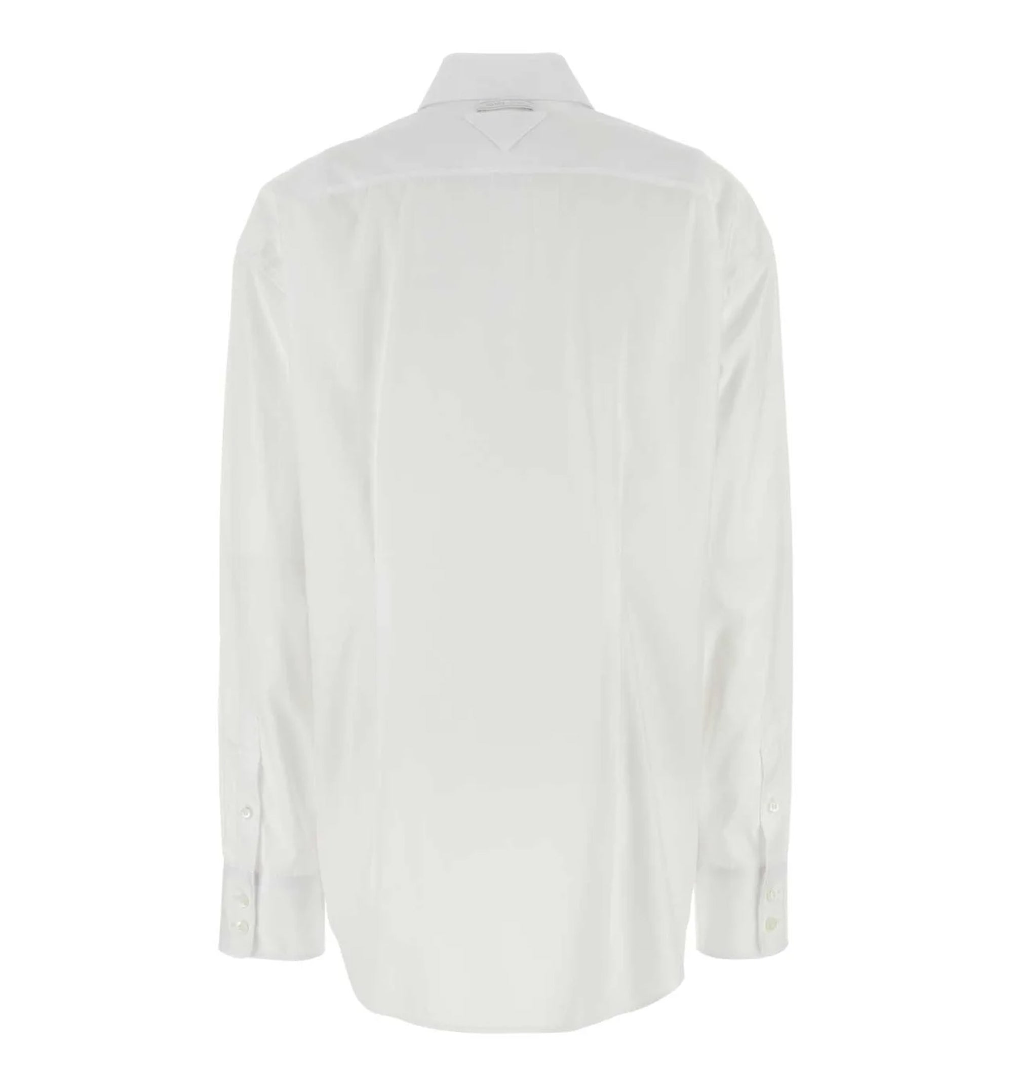 Poplin Shirt With Crystal Brooch