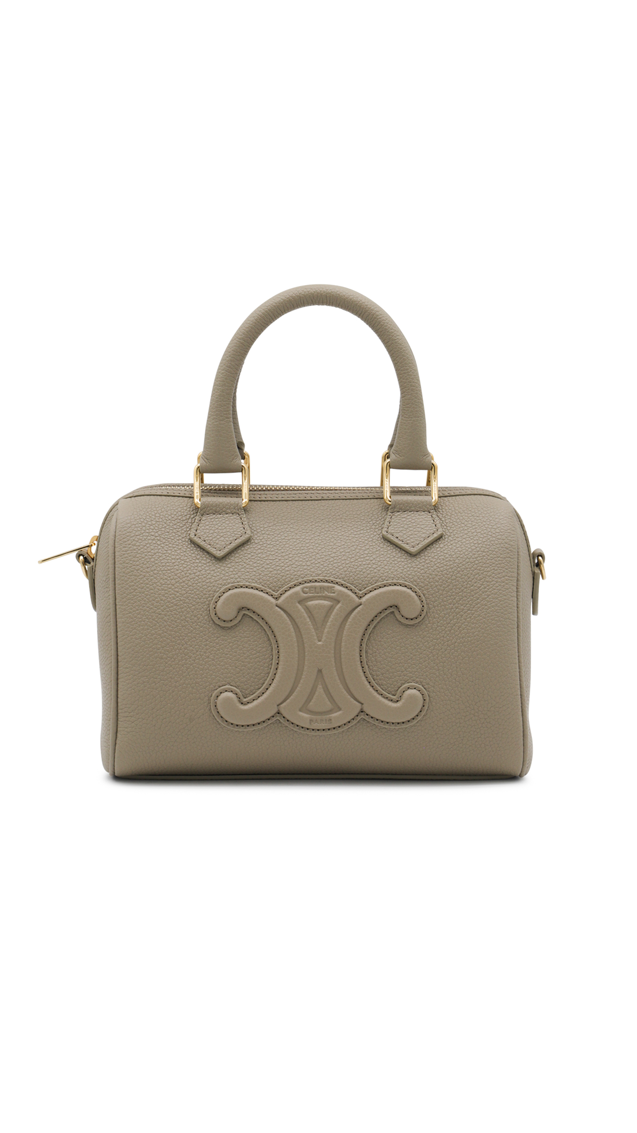 Small Boston Cuir Triomphe in Smooth Calfskin - Modern Taupe