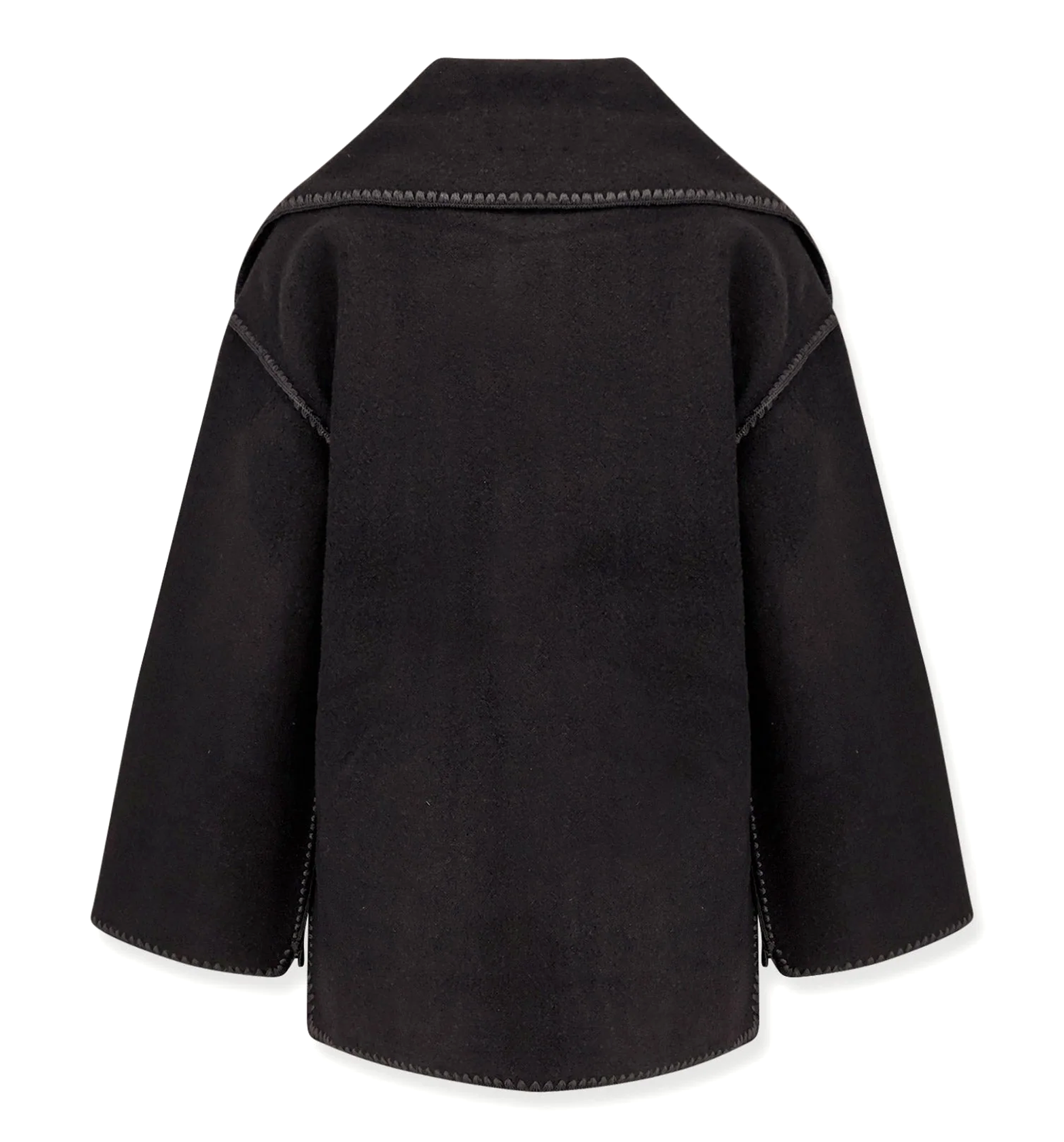 Embroidered Scarf wool blend Jacket