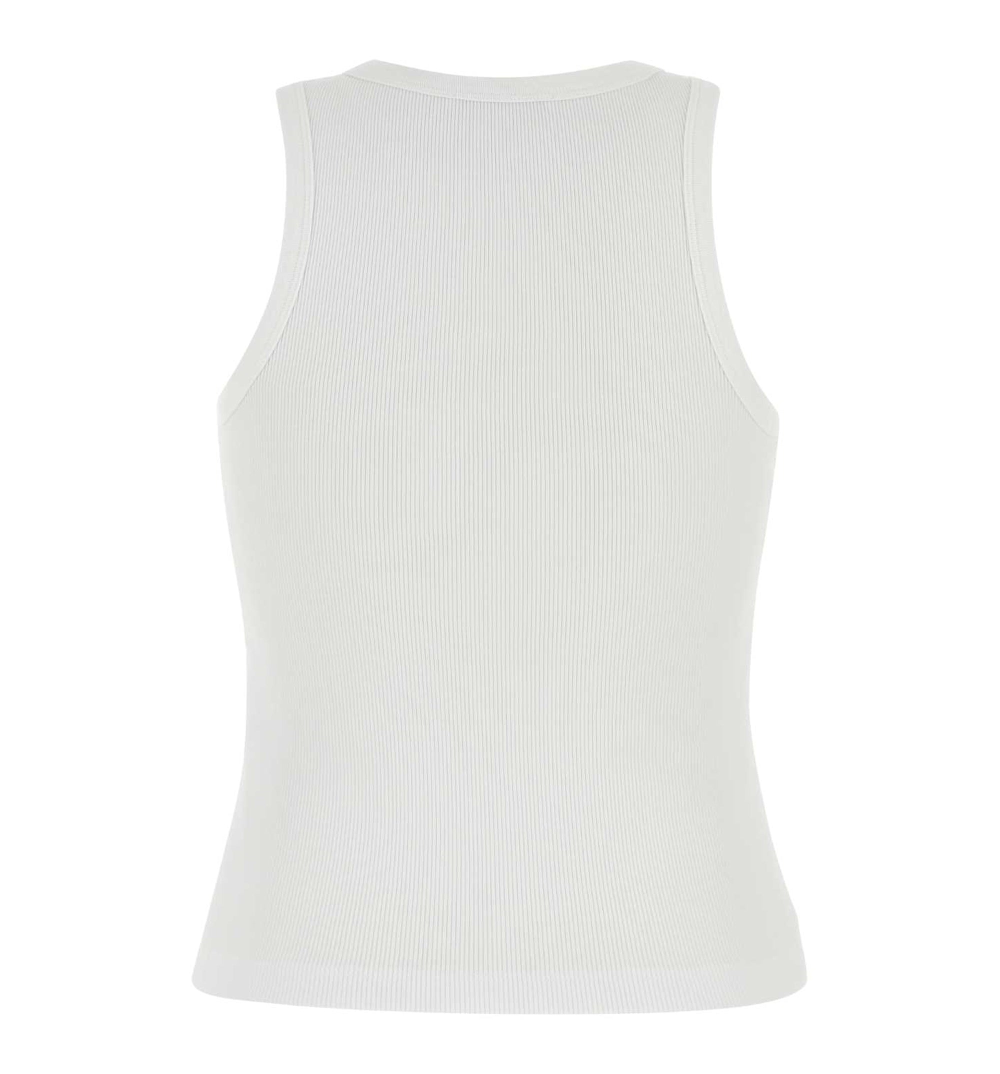 Slim Fit Tank Top In Cotton With Givenchy Stamp Print