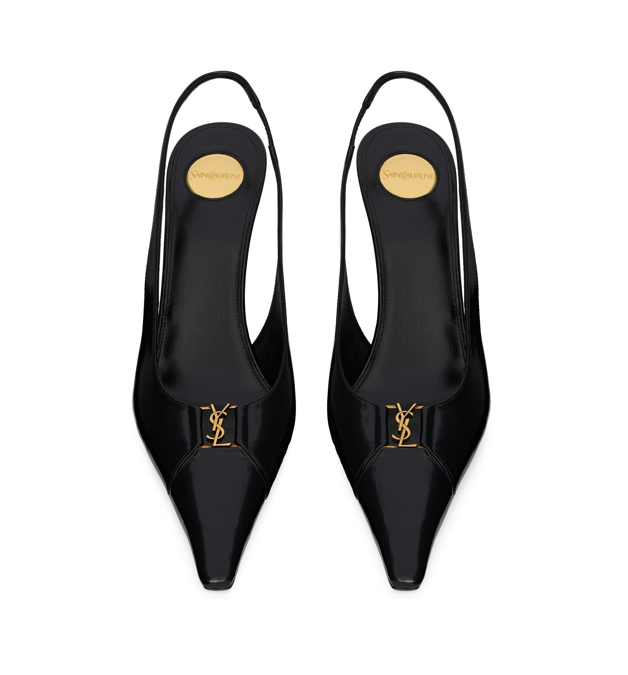 Babylone Breteuil Slingback Pumps in Smooth Leather