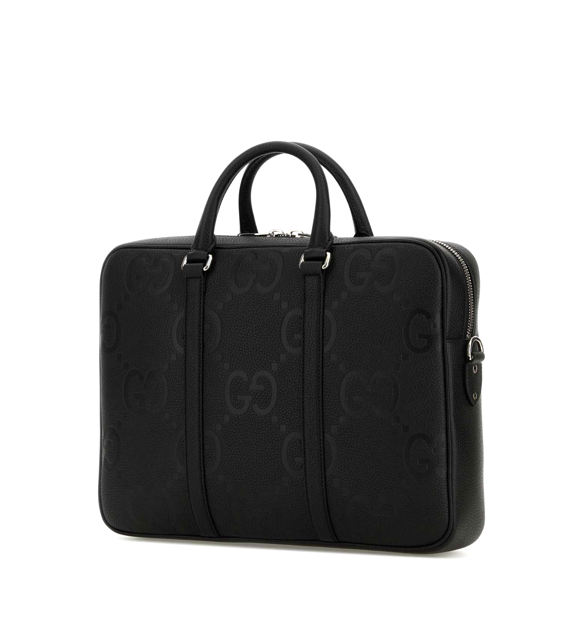 GG Jumbo Medium Briefcase in Leather
