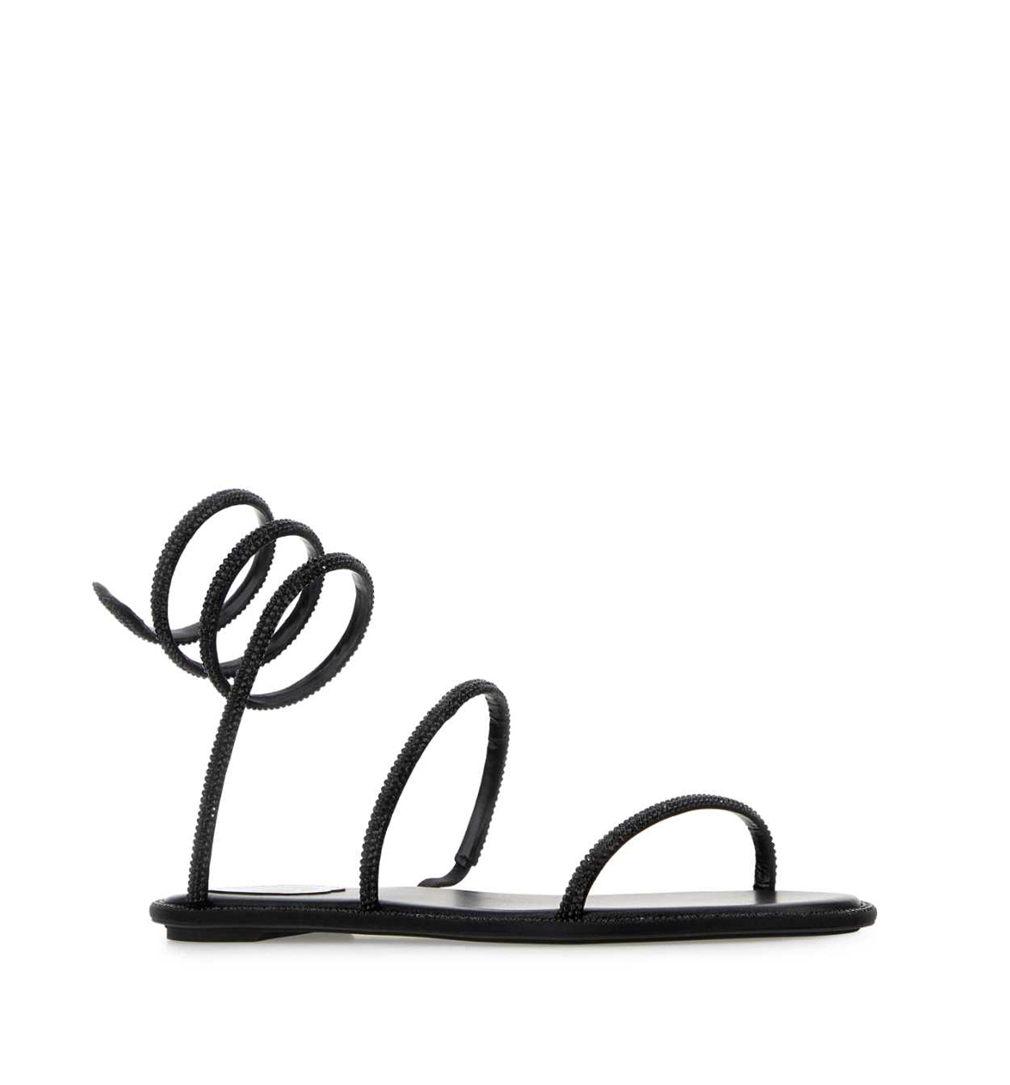 Embellished Satin Cleo Sandals