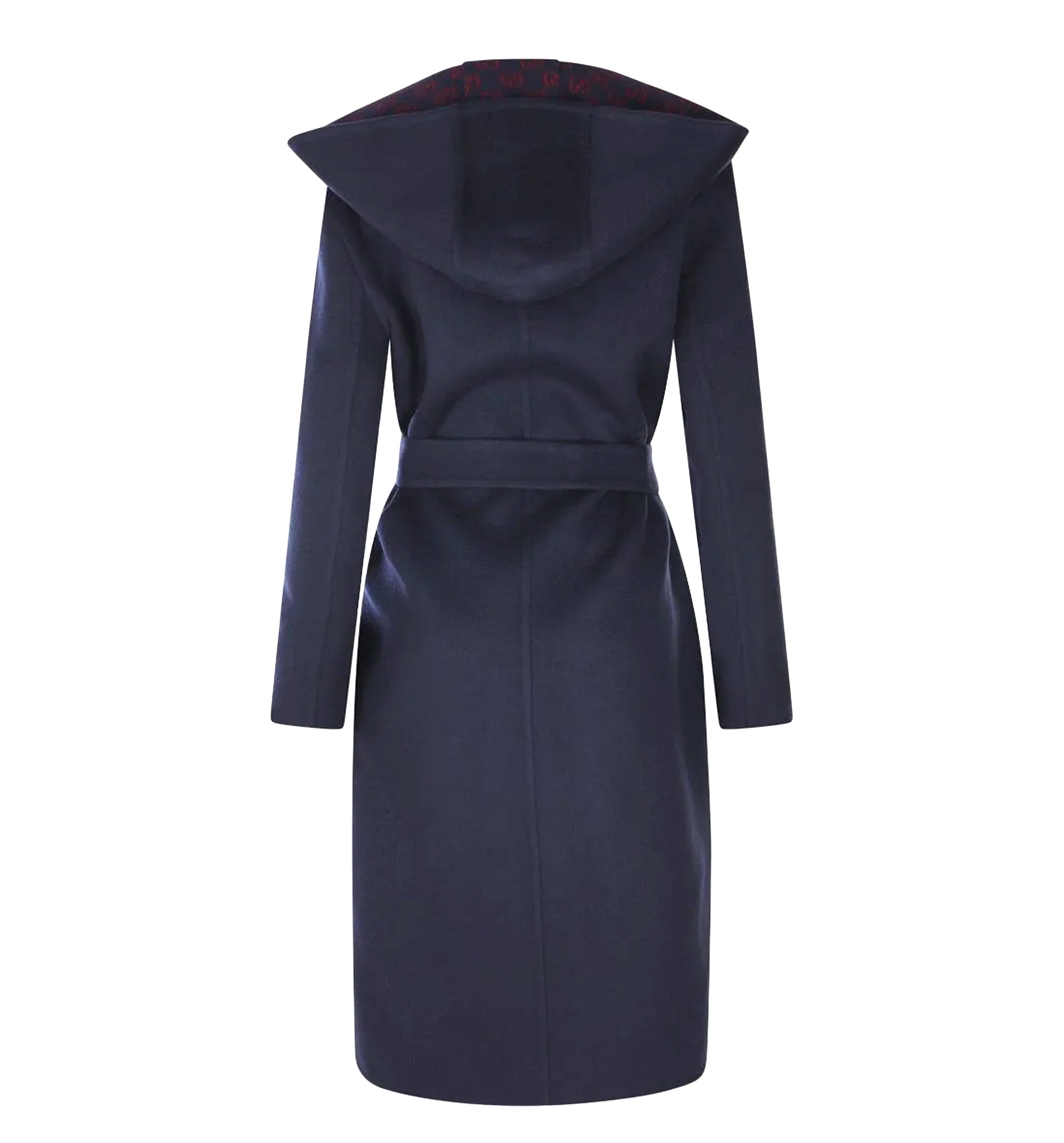 Reversible Wool Silk Hooded Coat