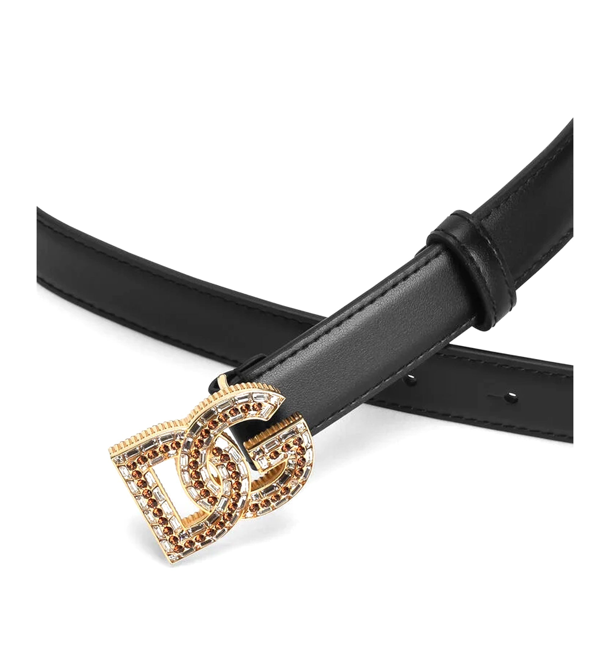 Calfskin Belt With DG Logo