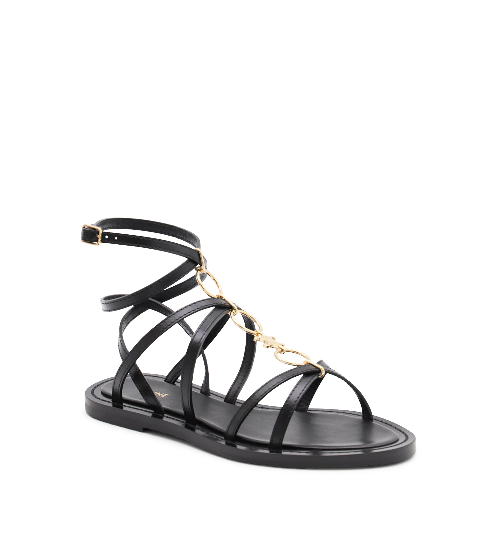 Lympia Strappy Jewel Sandals in Calfskin