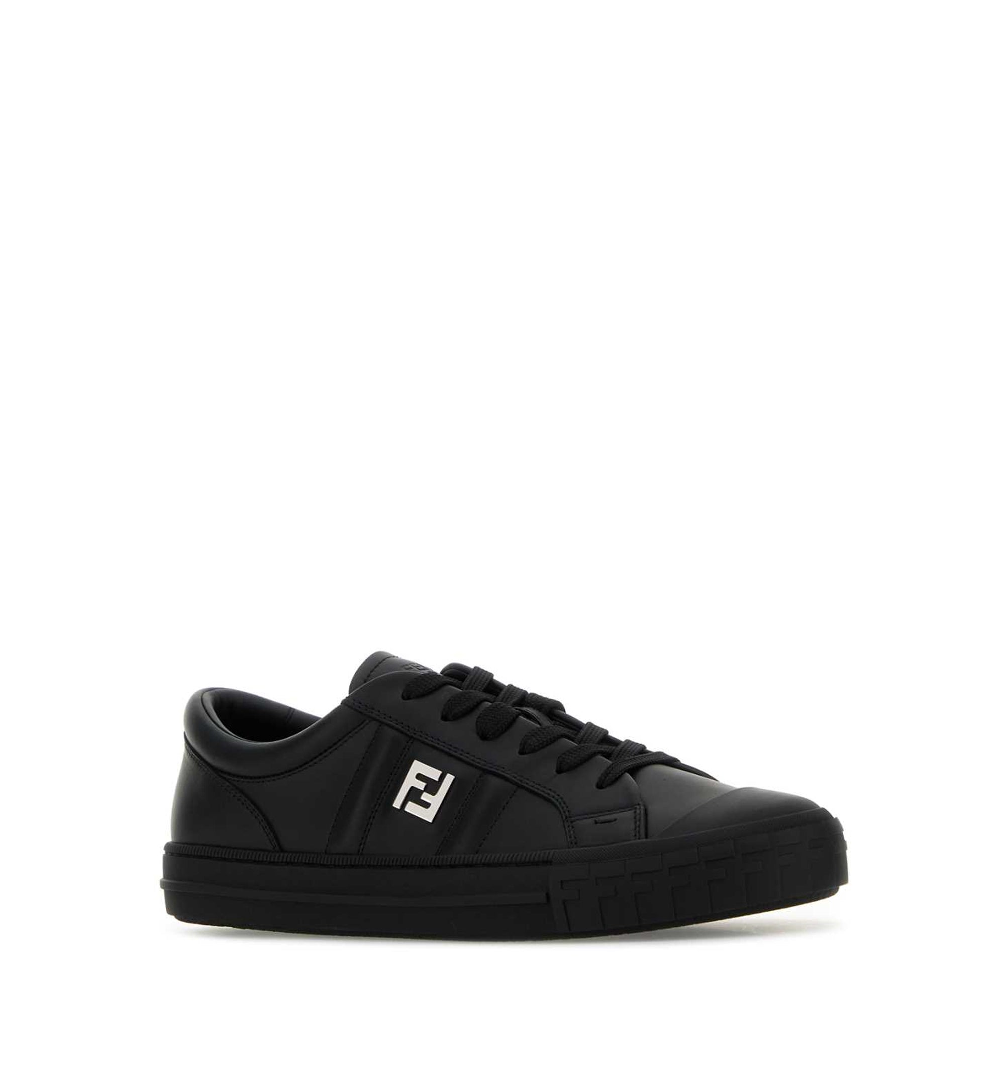 Domino Sneakers Black Leather