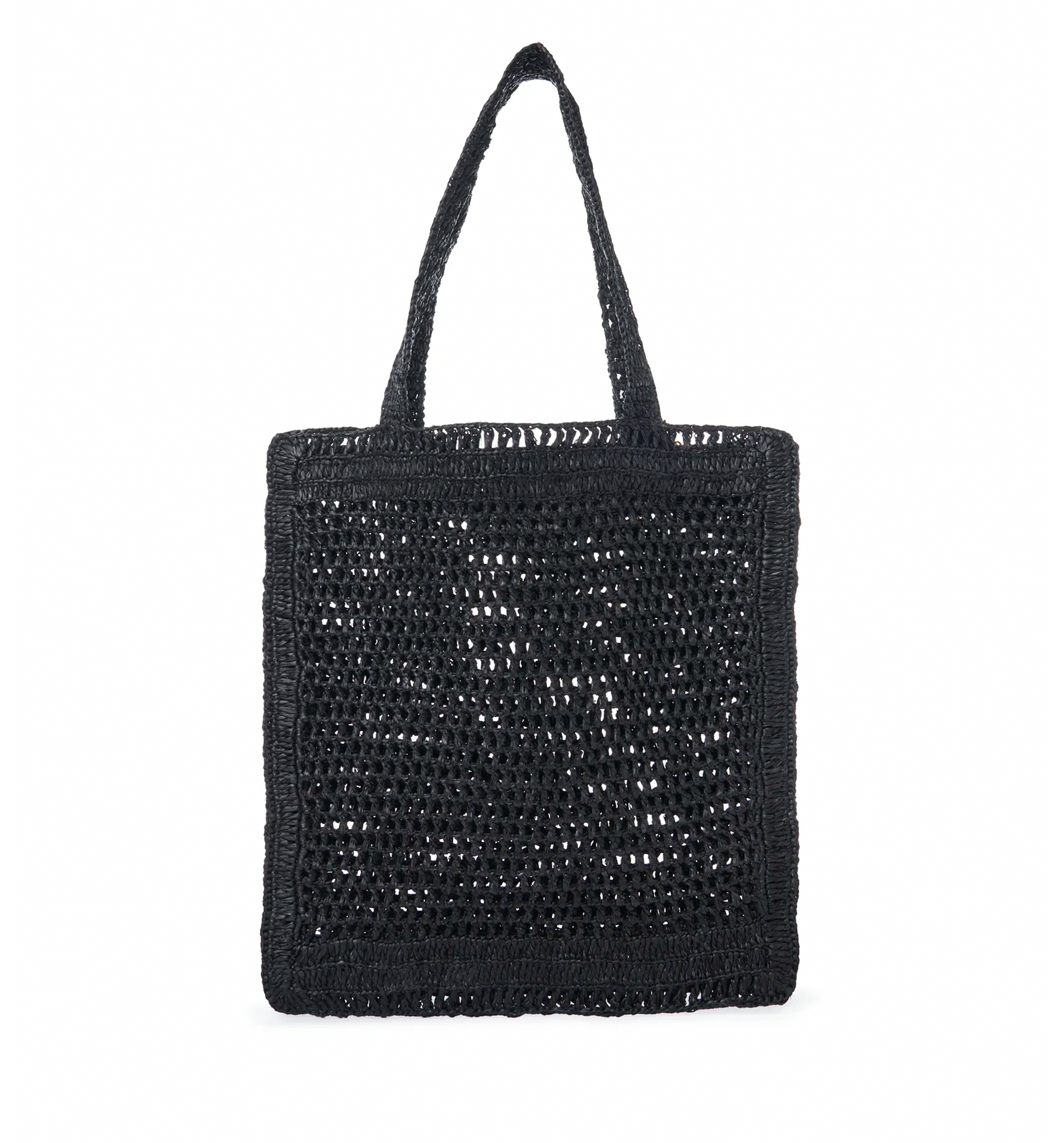 Summer Banana Tote Bag in Raffia