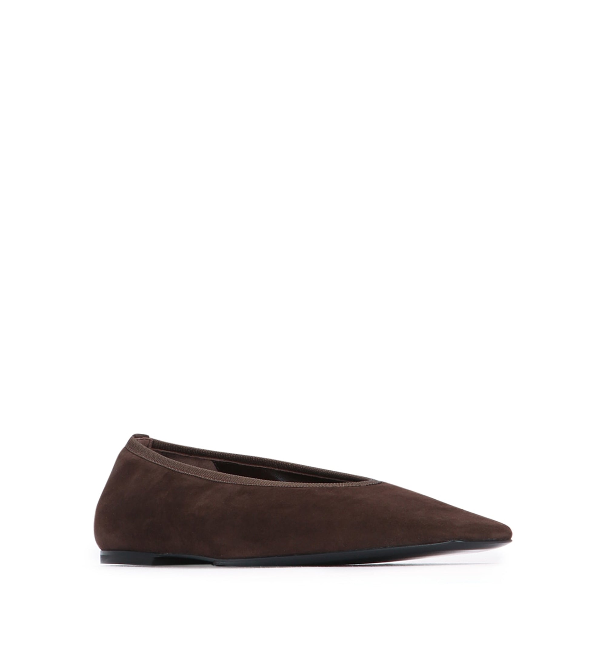 Minimalist Suede Ballerinas Pepper