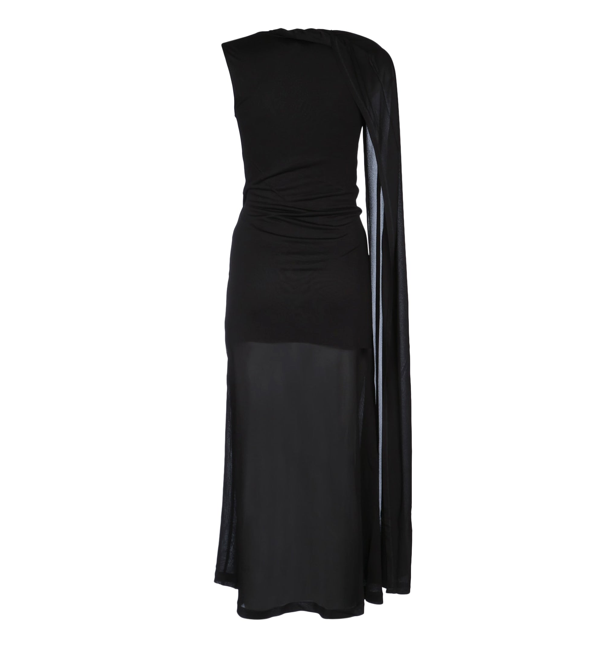 Overlapped Scarf Dress